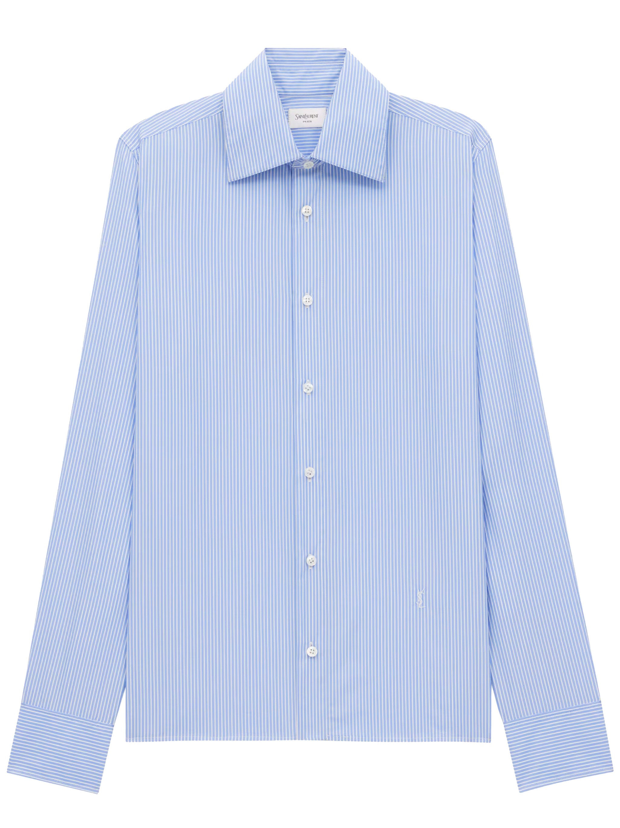Saint Laurent Cassandre Shirt In Blue