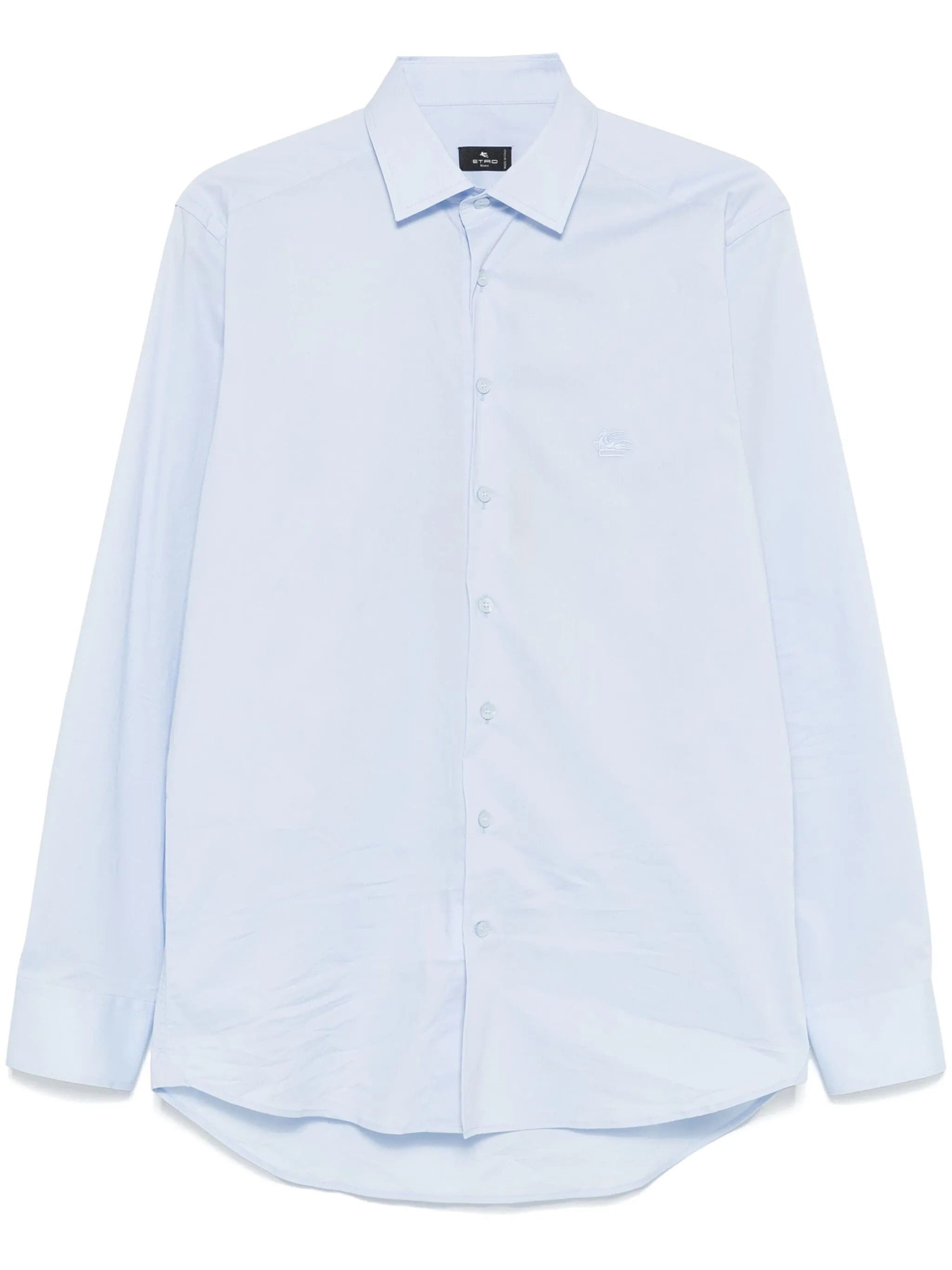 Etro Shirt With Pegasus Pattern In Blue