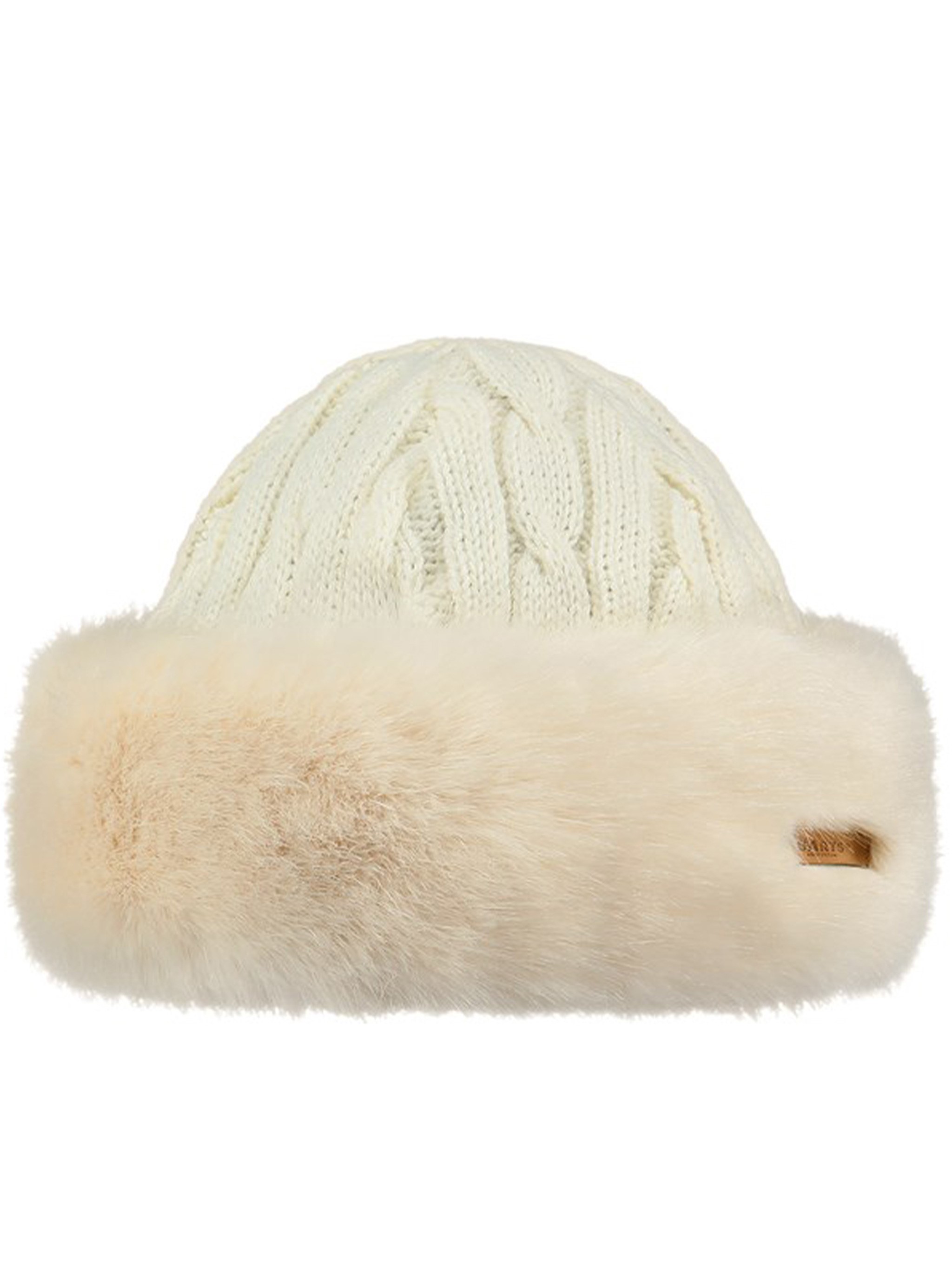 Barts Fur Cable Bandhat In White