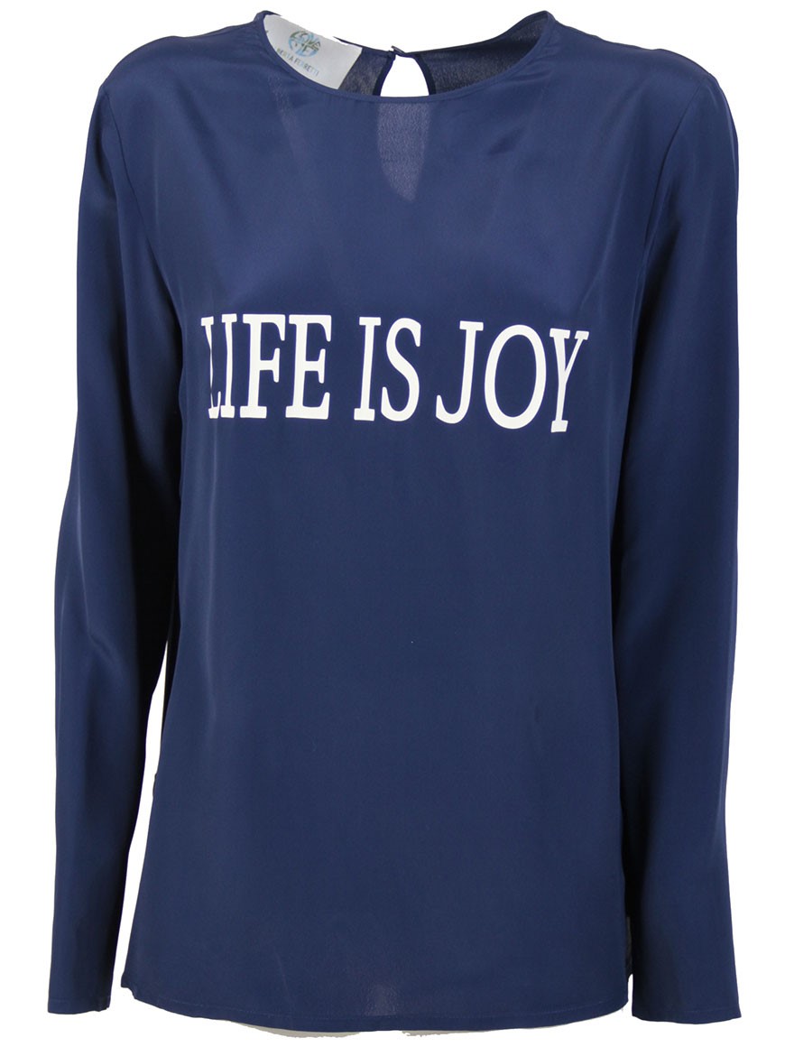 Alberta Ferretti Graphic-print T-shirt In Blue