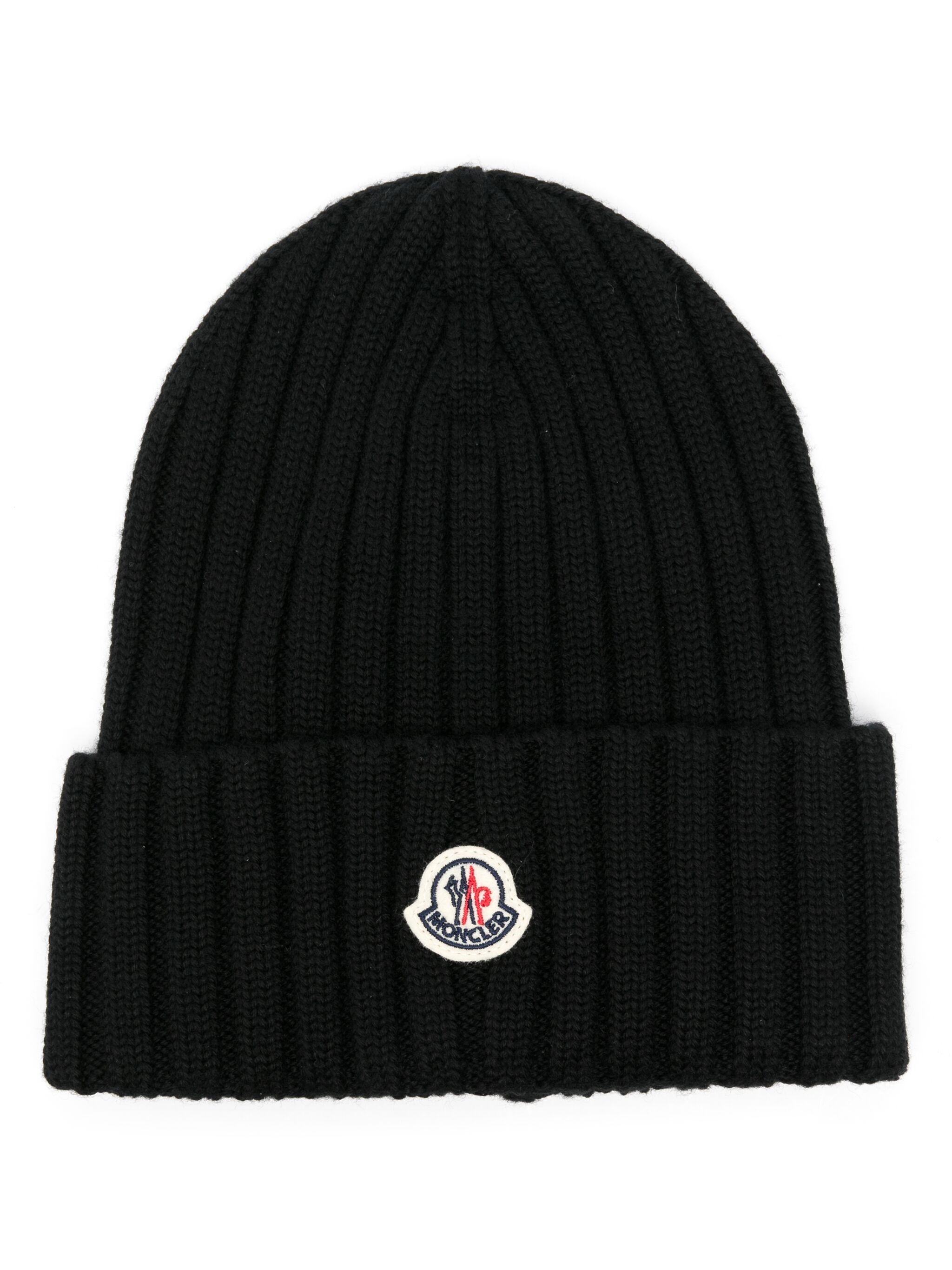 Moncler Soft Wool Beanie In Black