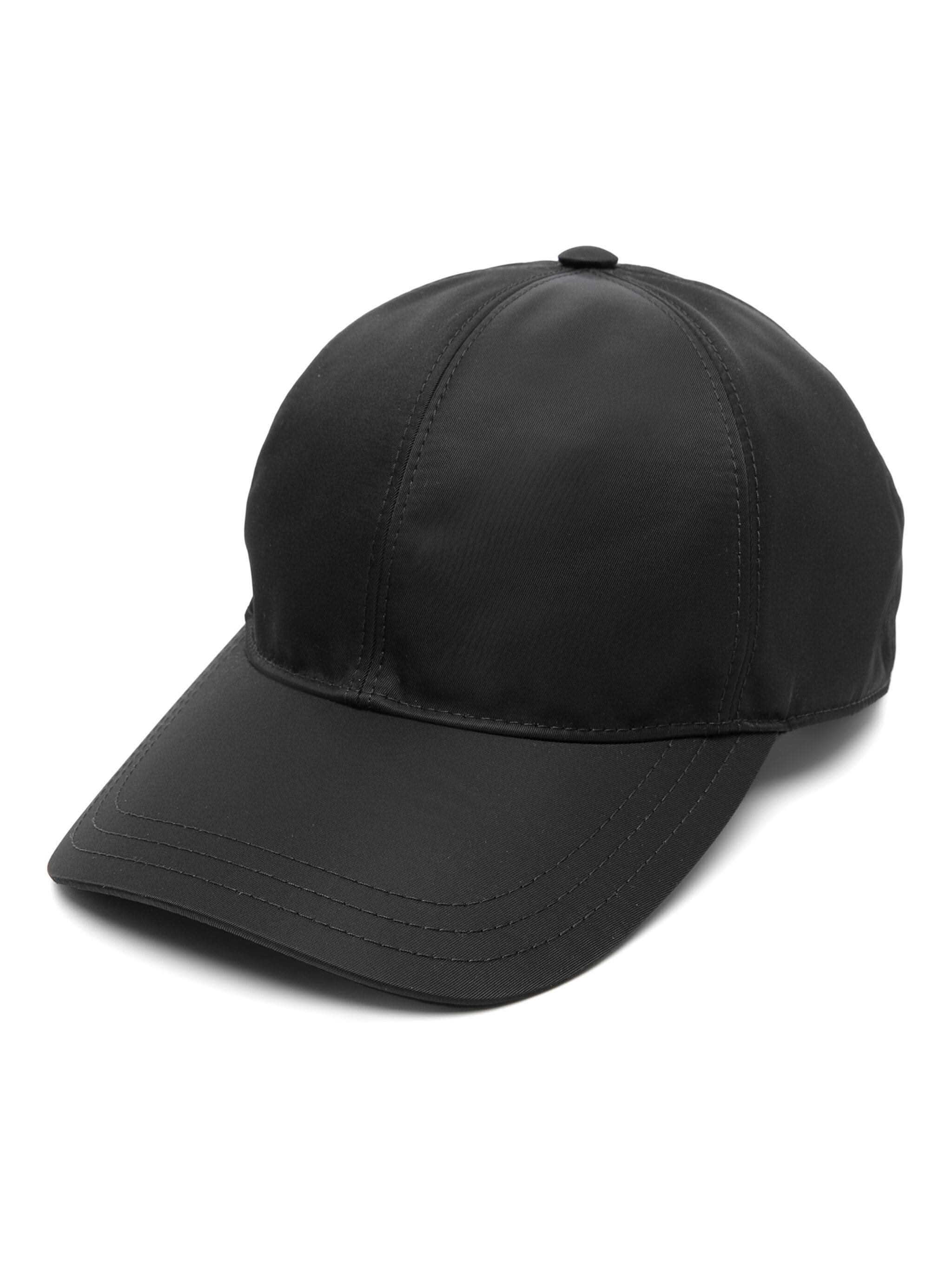 Prada Re-nylon Baseball Cap Accessories In Black