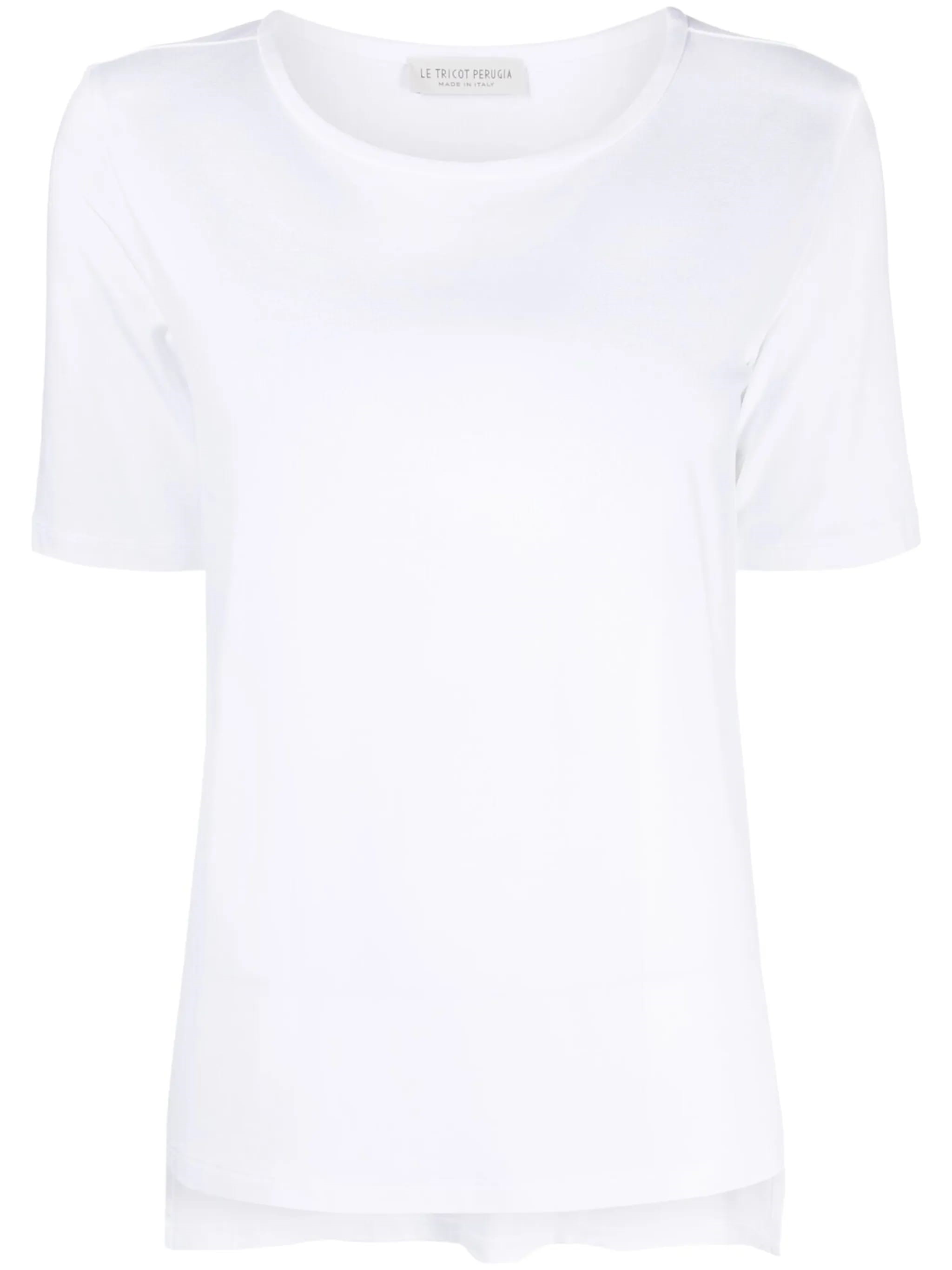 Le Tricot Perugia Short Sleeve T-shirt In White