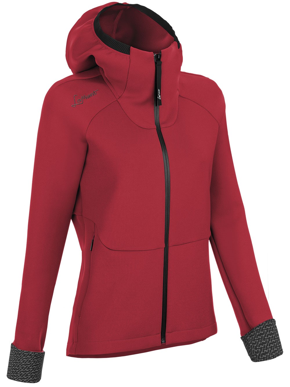 Lamunt Antje Thermal Hoodie In Red