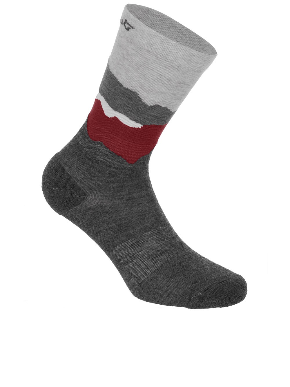 Lamunt Martha Socks With Illustration In Gray
