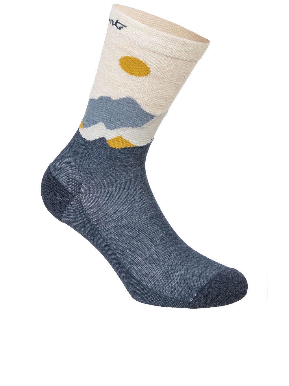 Lamunt Martha Socks With Illustration In Gray