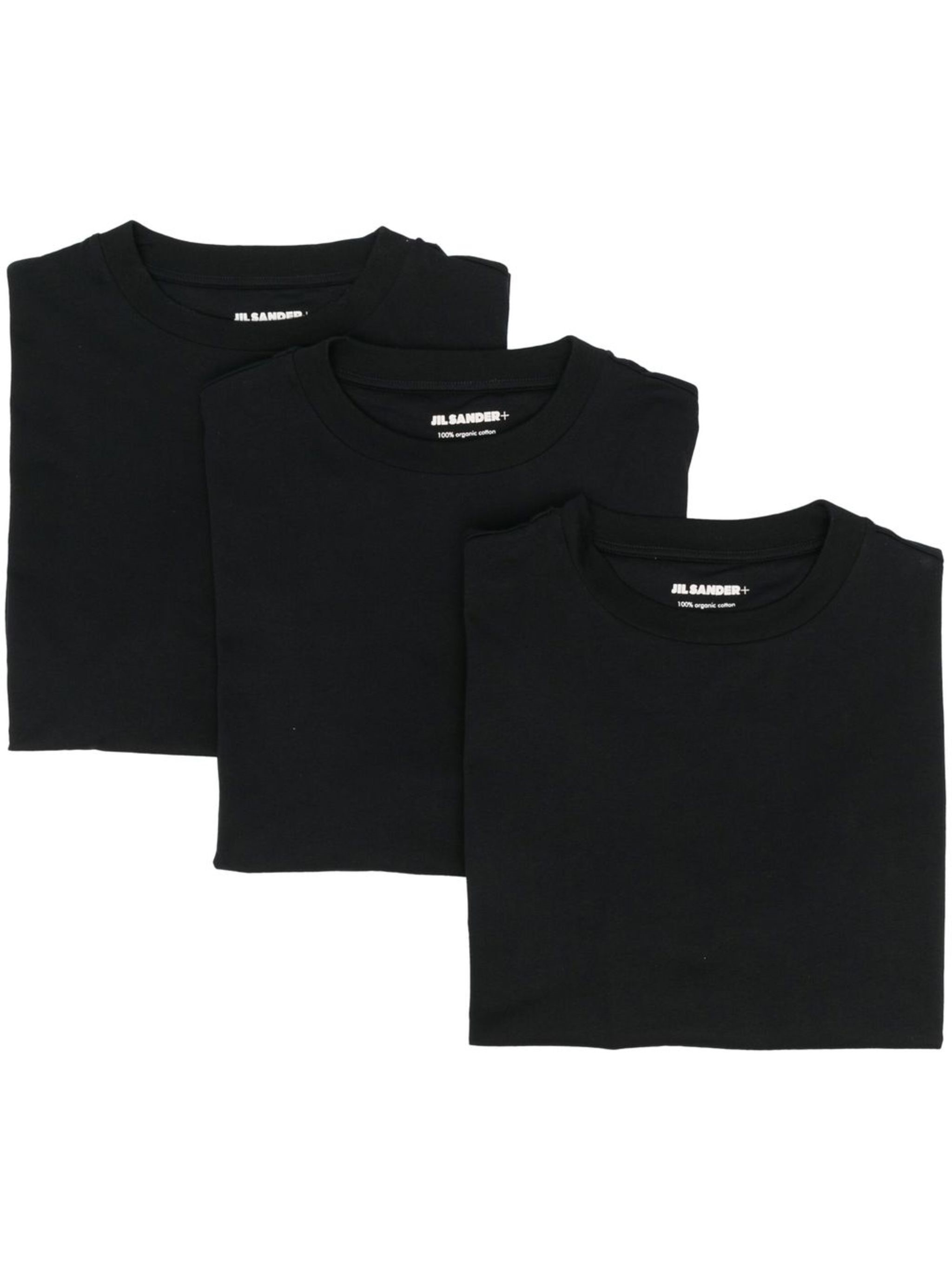 Jil Sander Short Sleeve 3 Pack T-shirt Set Clothing In Black