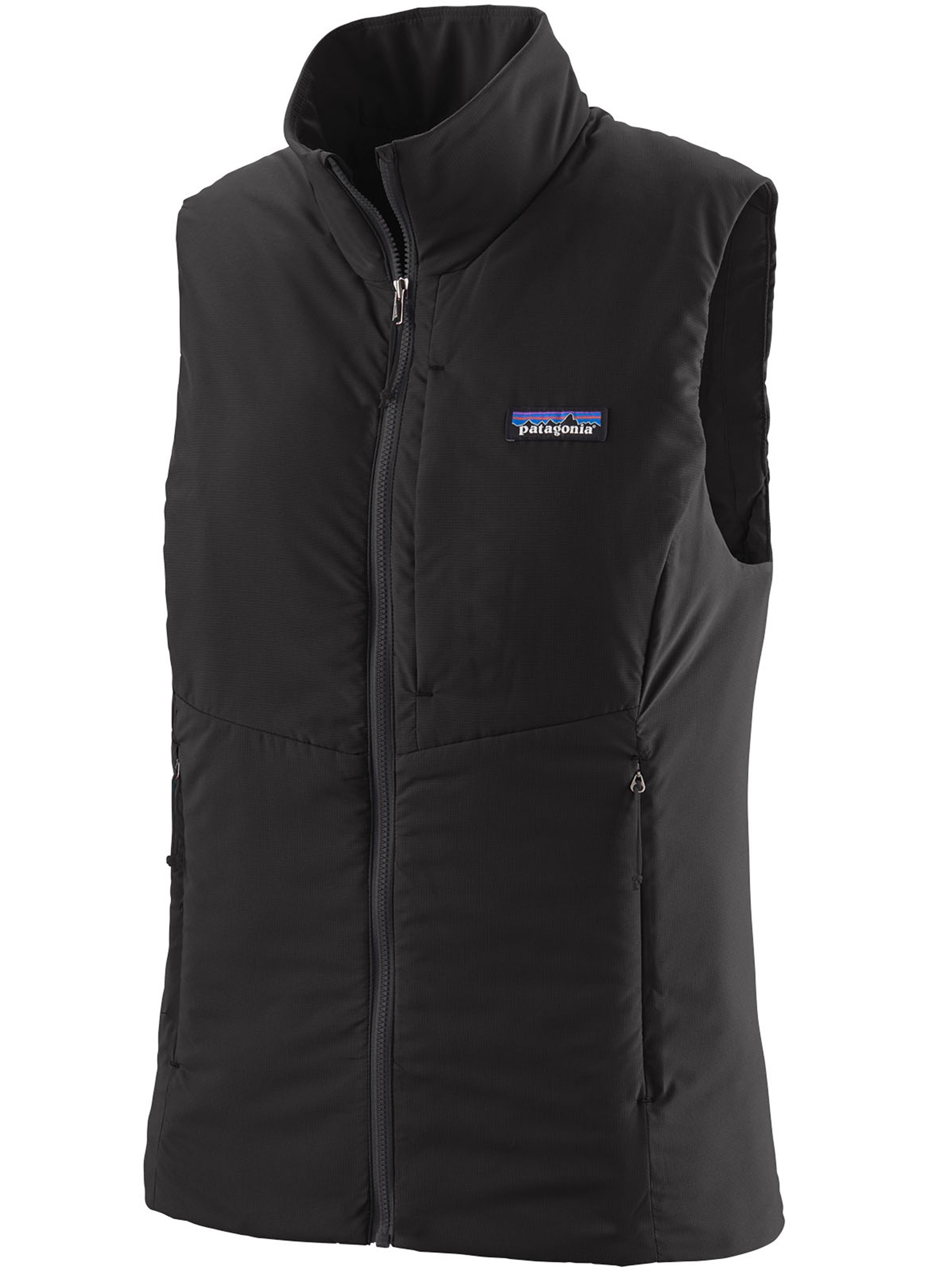 Patagonia Quilted Zip-front Vest In Black