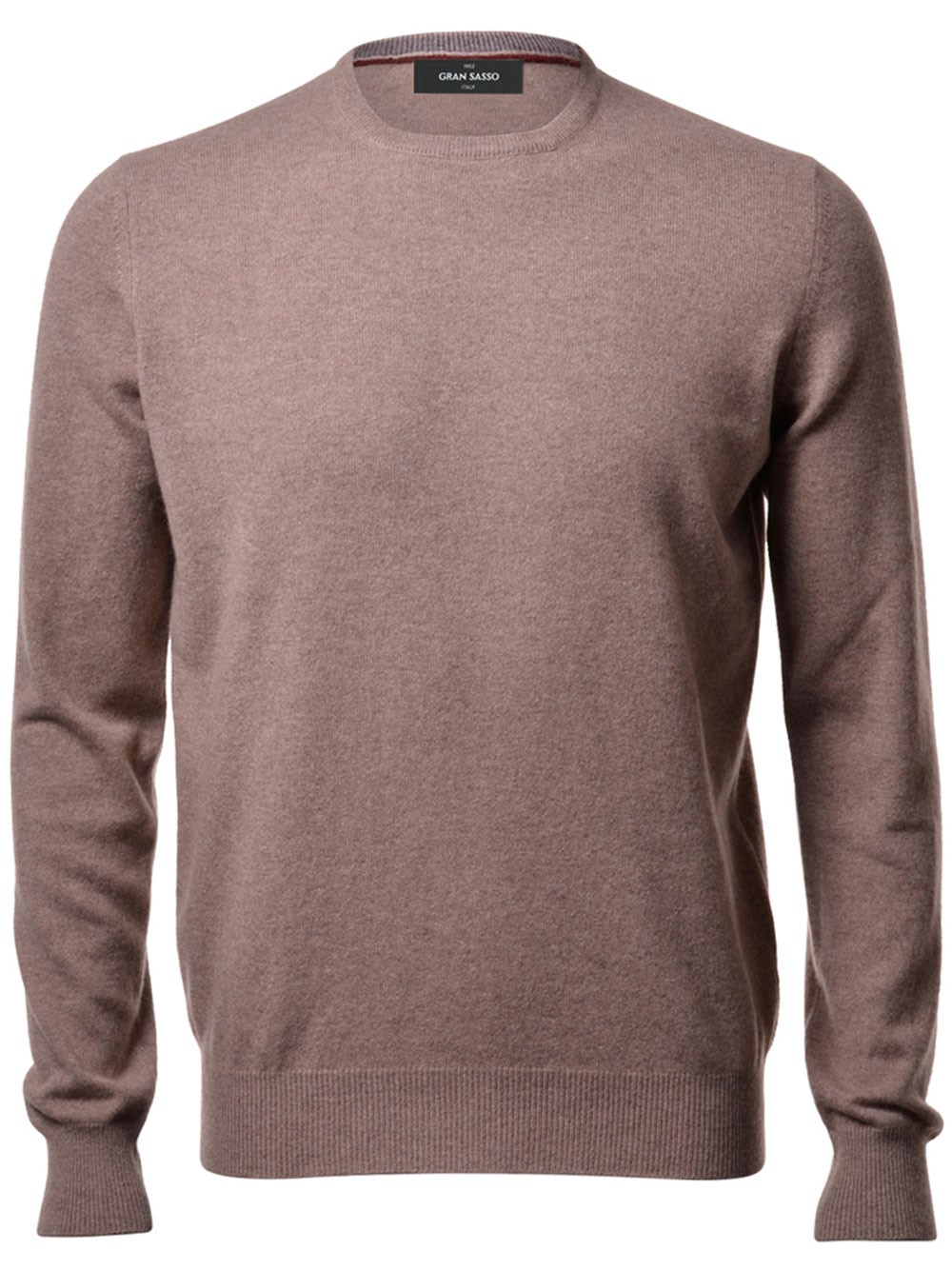 Gran Sasso Cashmere Crew-neck Sweater In Brown