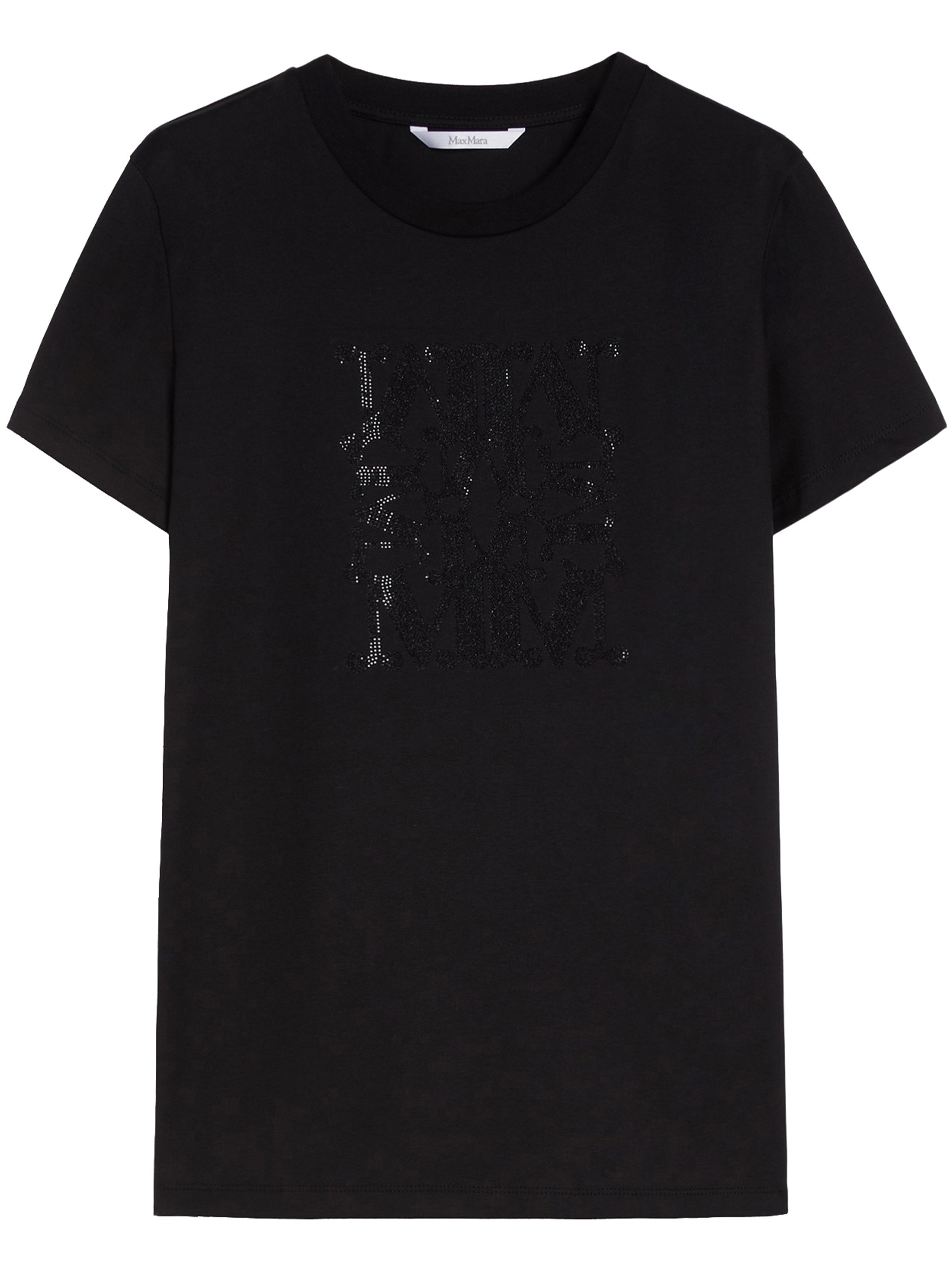 Max Mara Maxmarabesque Cotton T-shirt In Black