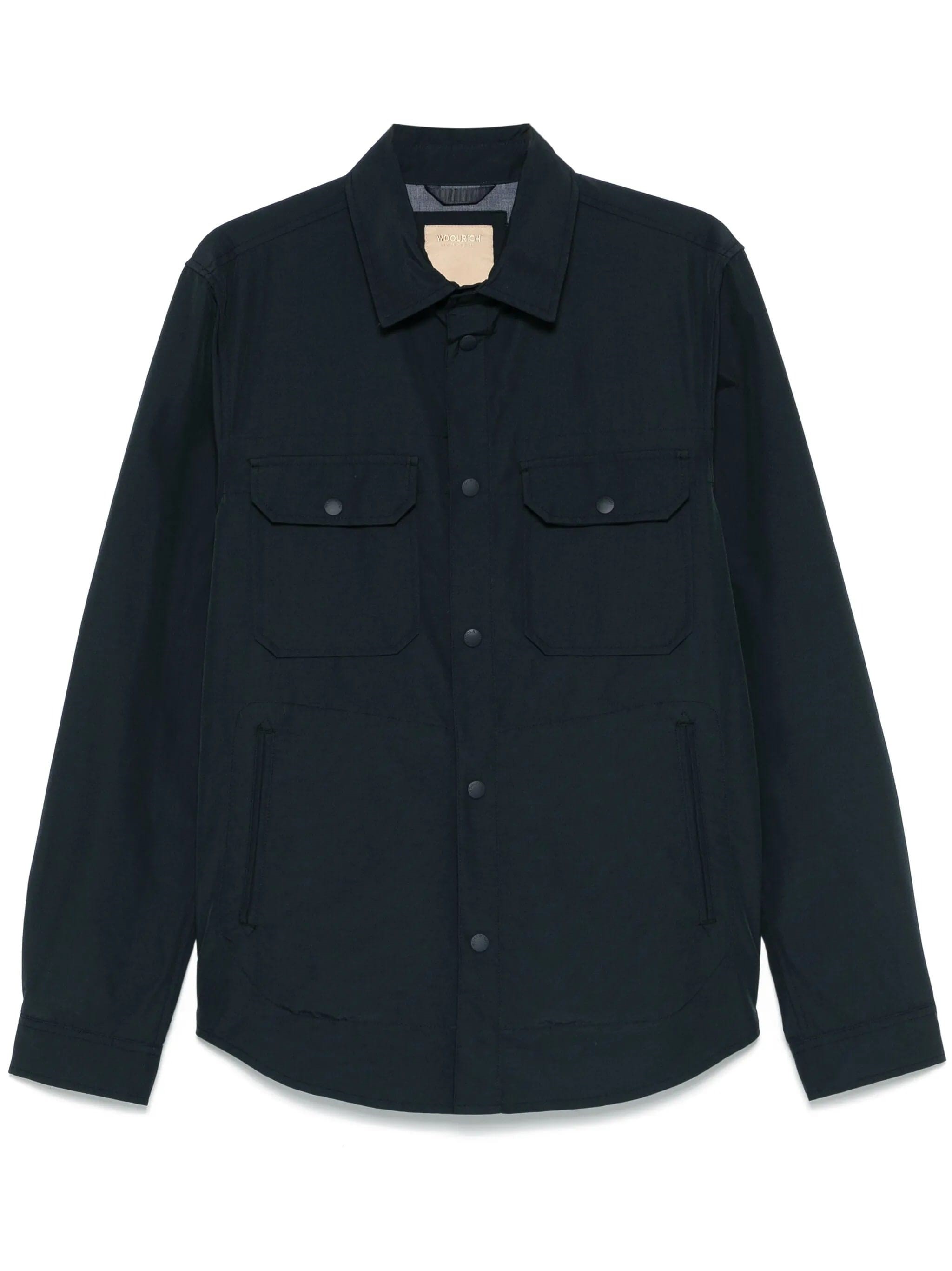 Woolrich Light Ramar Overshirt In Blue