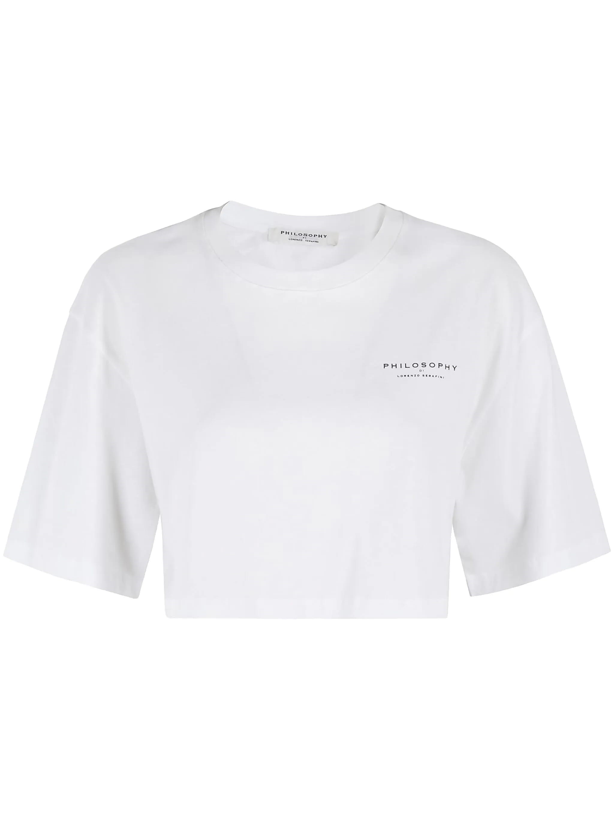 Philosophy Di Lorenzo Serafini Recycled Organic Jersey T-shirt In White
