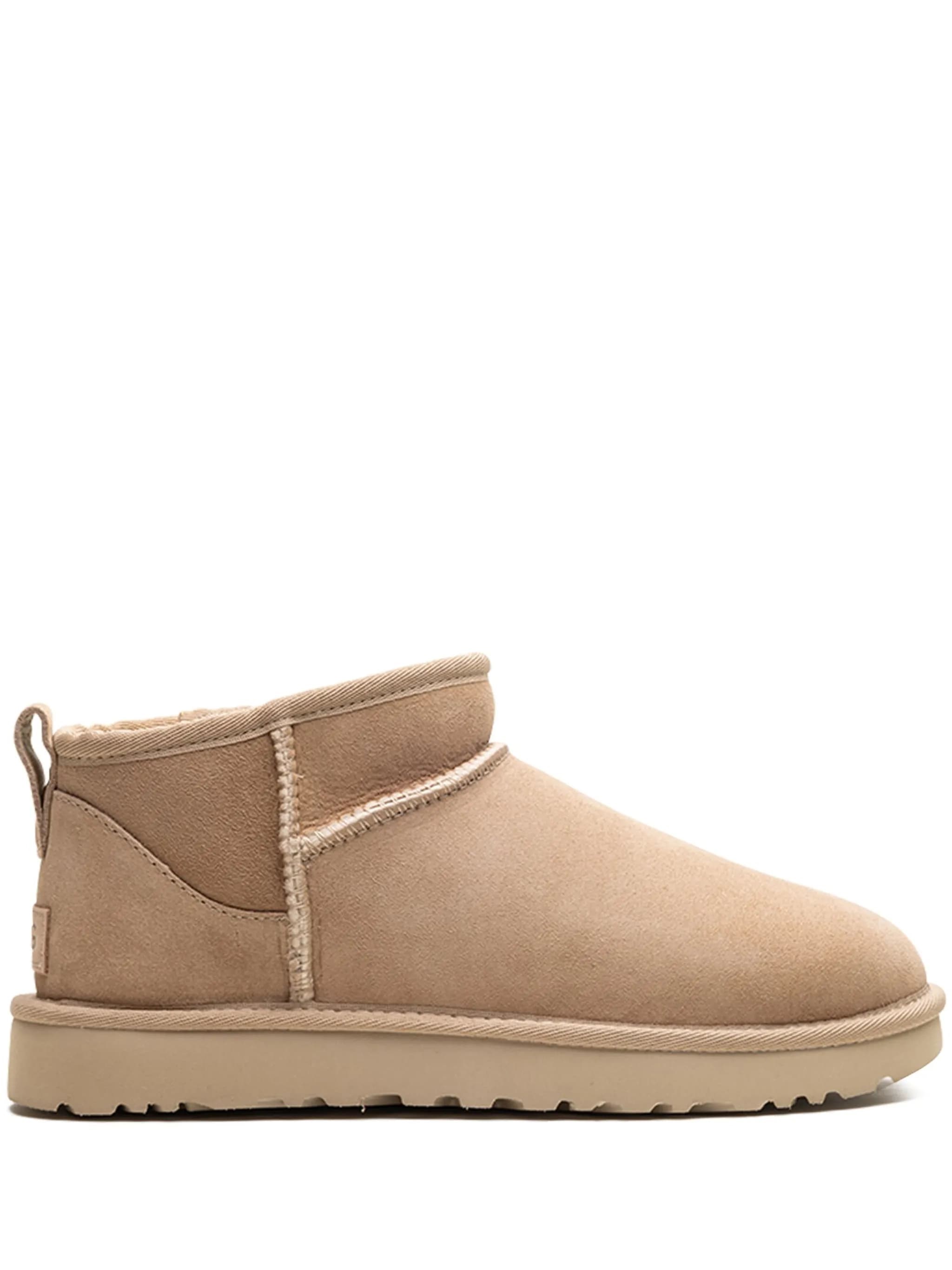 Ugg Classic Ultra Mini Suede Boots For Woman In Neutral