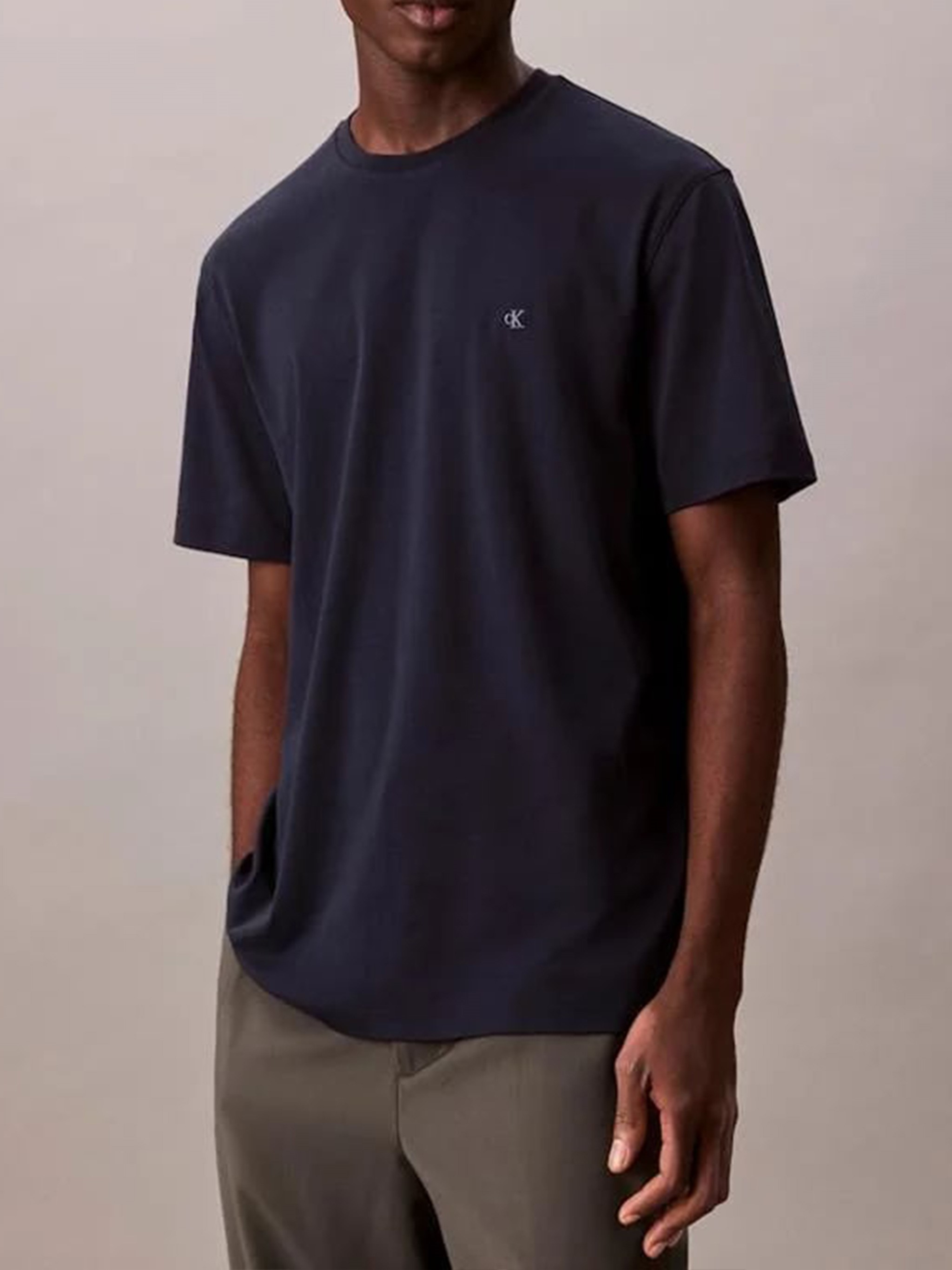 Calvin Klein Pima Cotton T-shirt In Blue