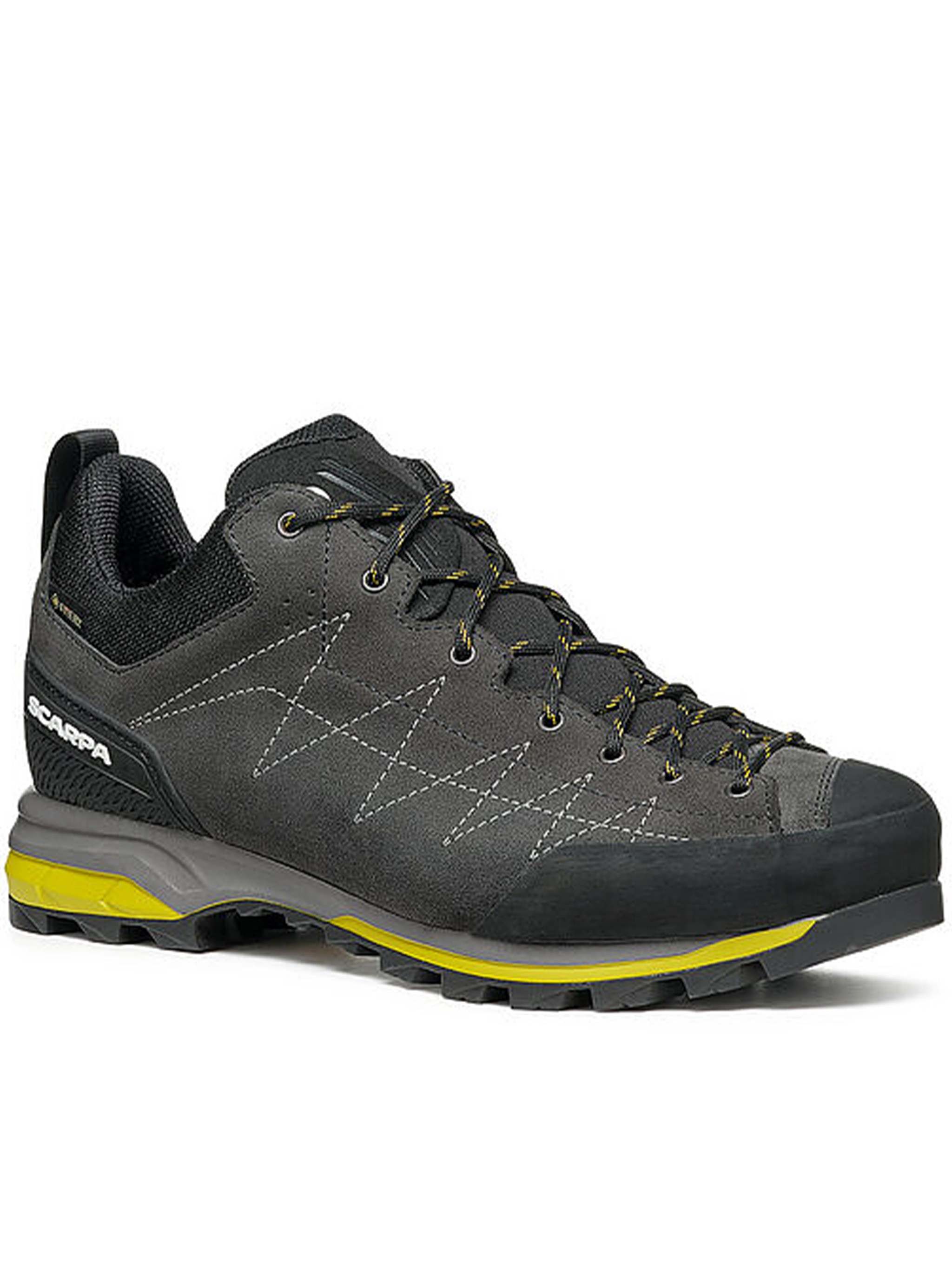 Scarpa Zodiac Zigzag-stitching Lace-up Sneakers In Black