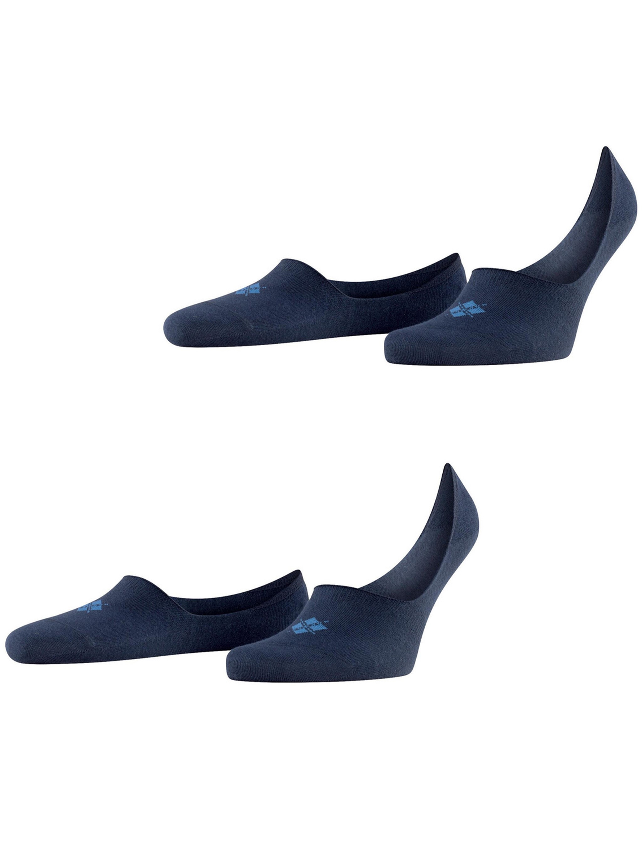 Burlington Pack Of 2 Invisible Socks In Blue
