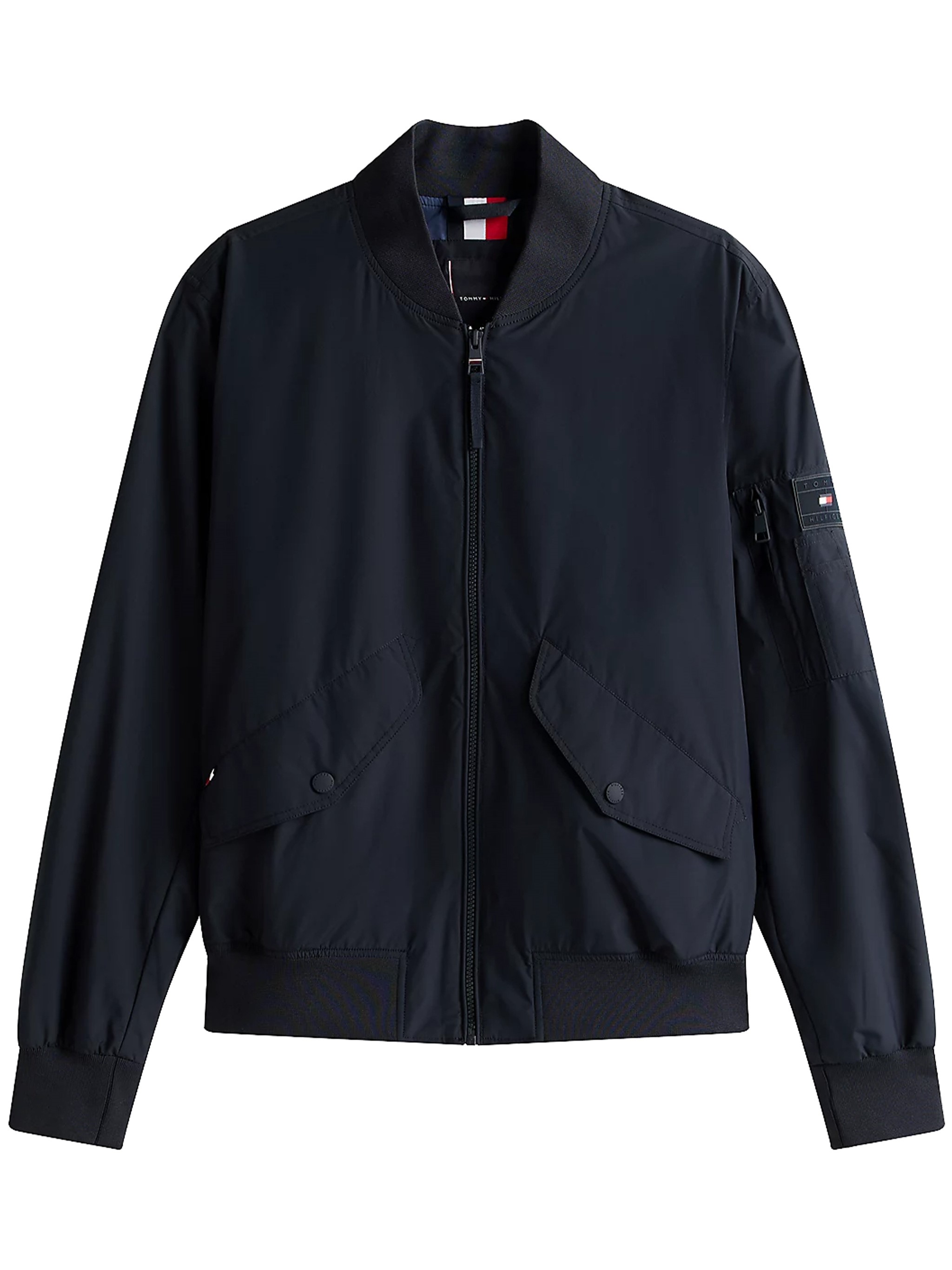 Tommy Hilfiger Water-repellent Foldable Relaxed Fit Bomber In Blue
