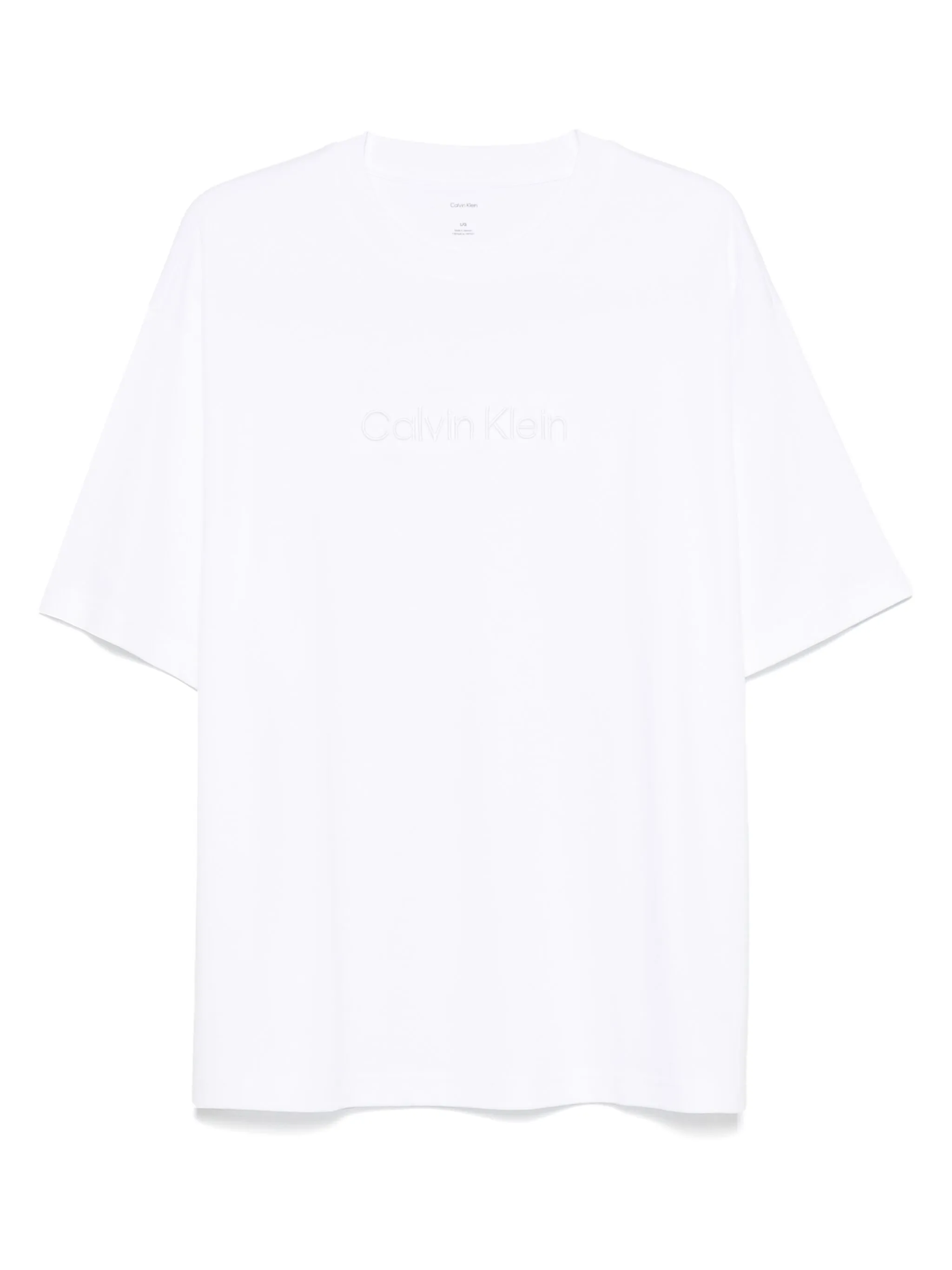 Calvin Klein T Shirt In Cotone In White