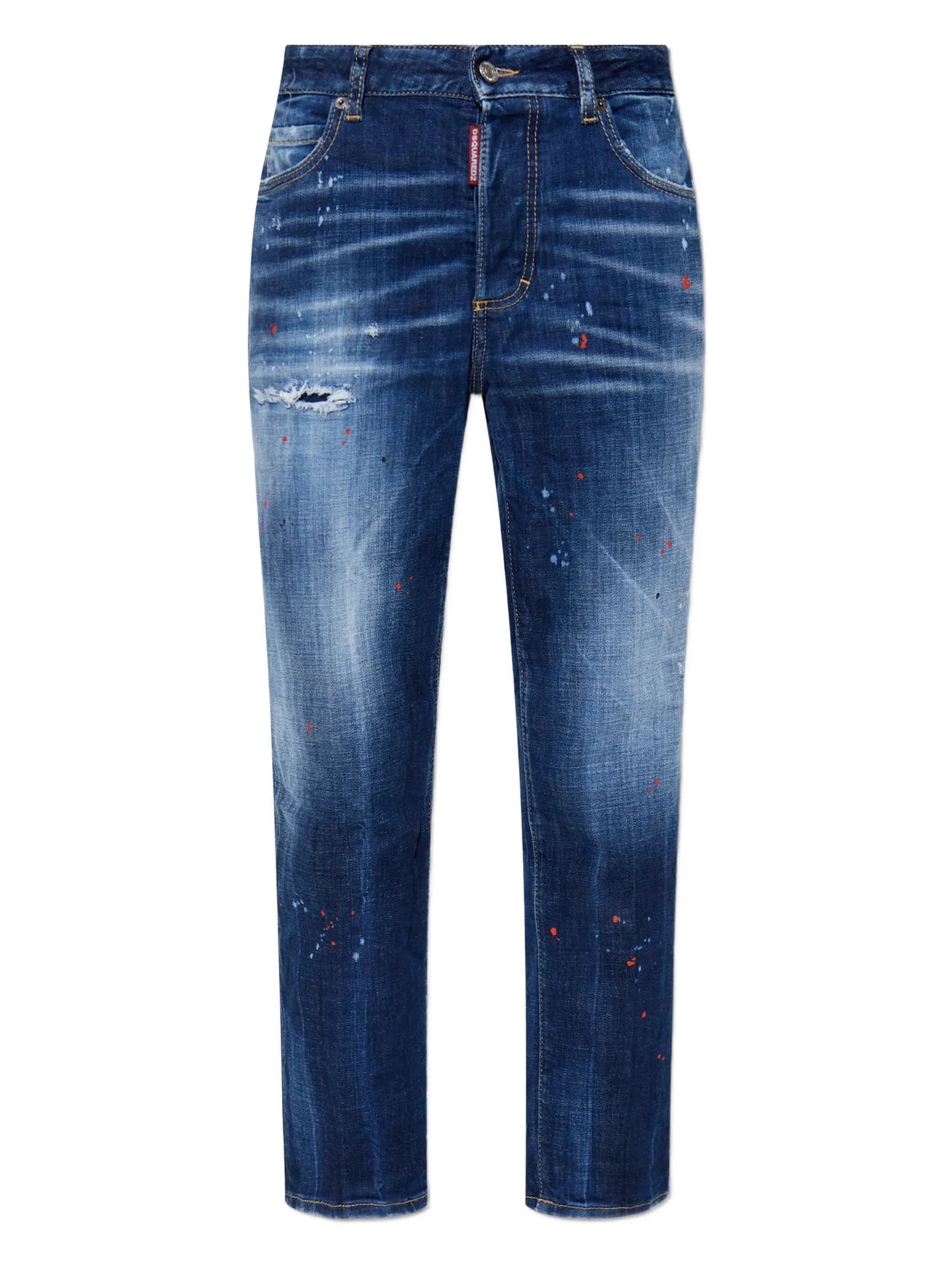 Dsquared2 Medium Easy Red Spots Boston In Blue