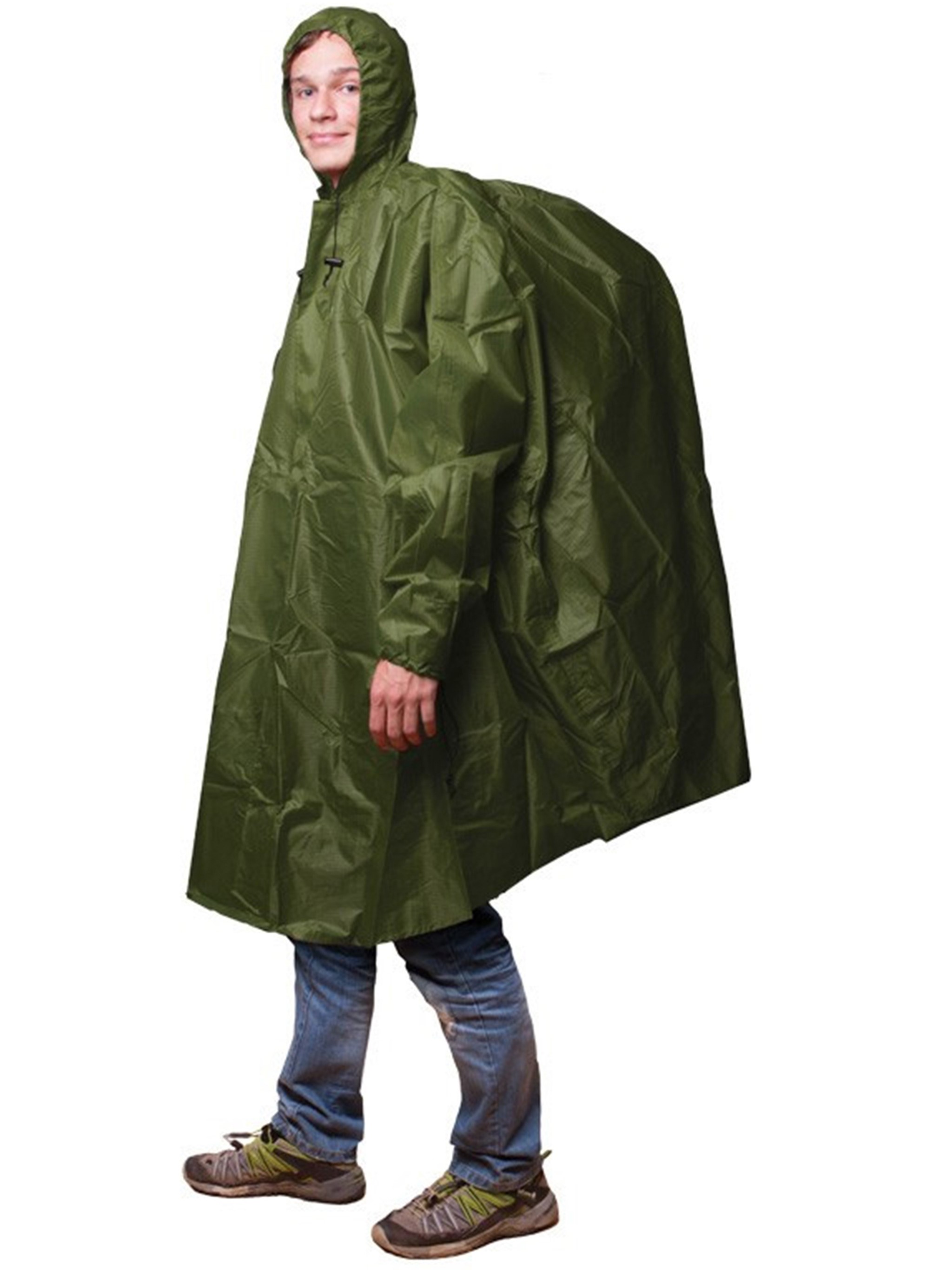 Frendo Green Raincoat Leather In Green