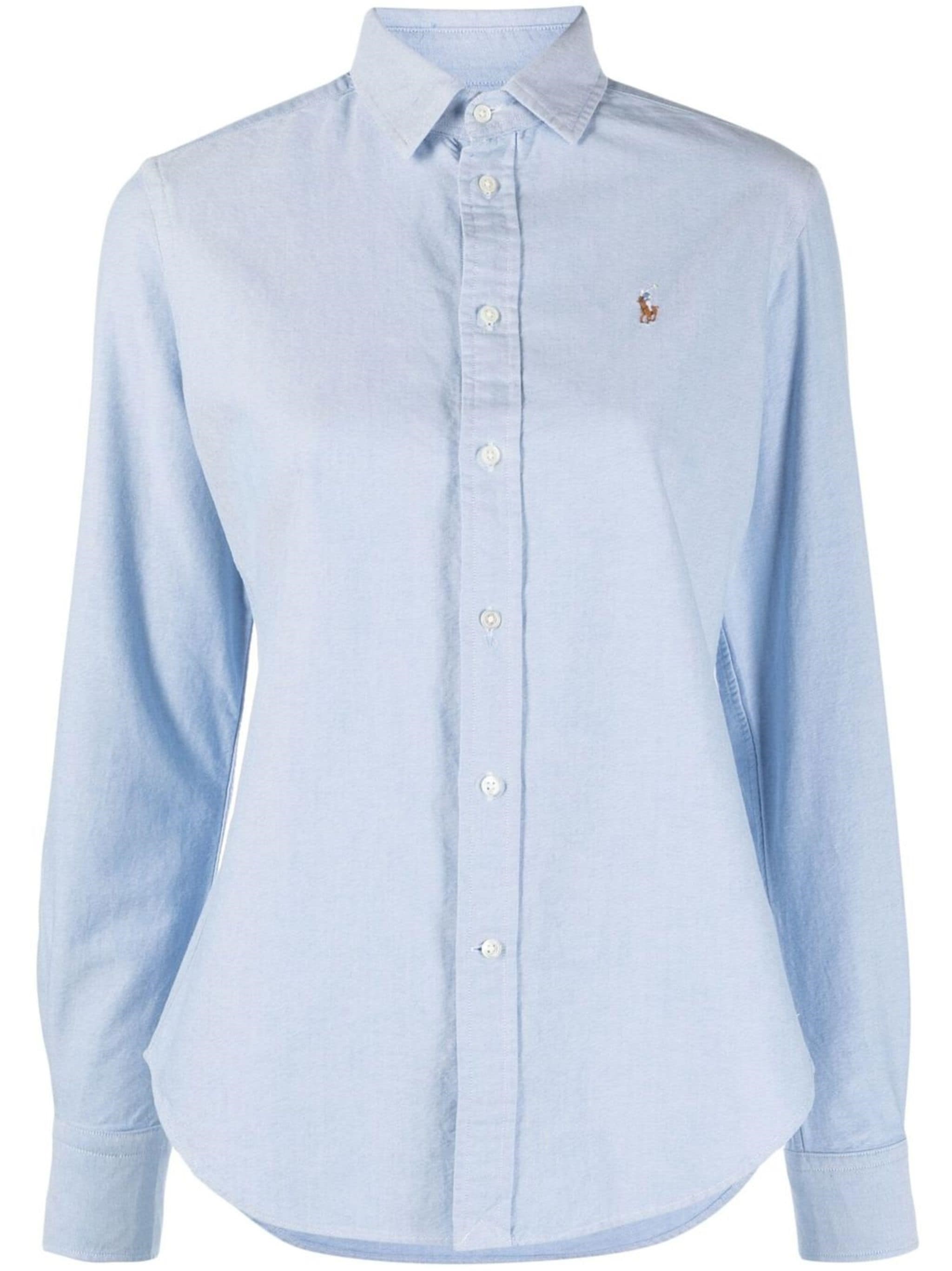 Polo Ralph Lauren Button Front Shirt In Blue