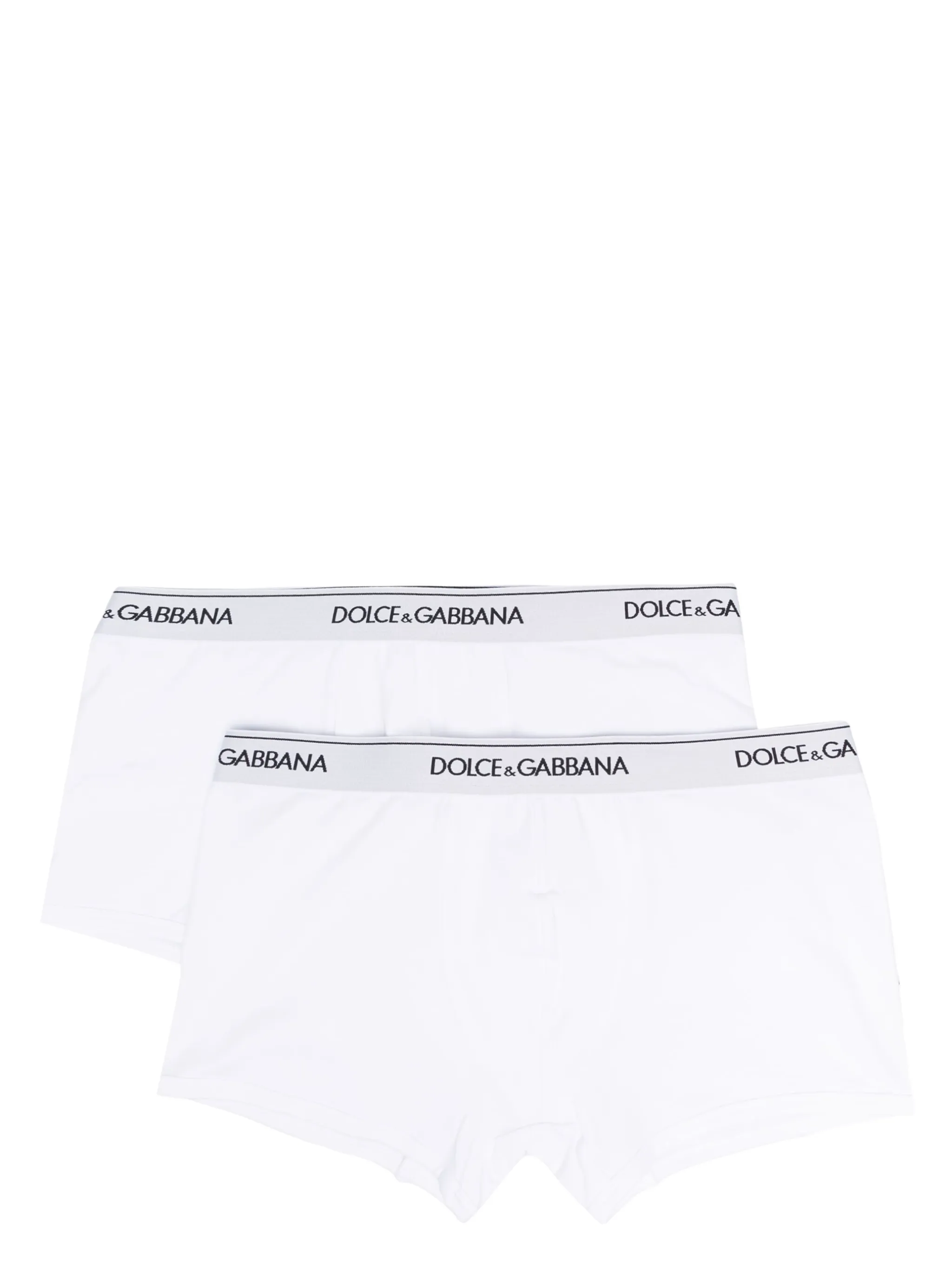 Dolce & Gabbana Set Of 2 Boxers In White