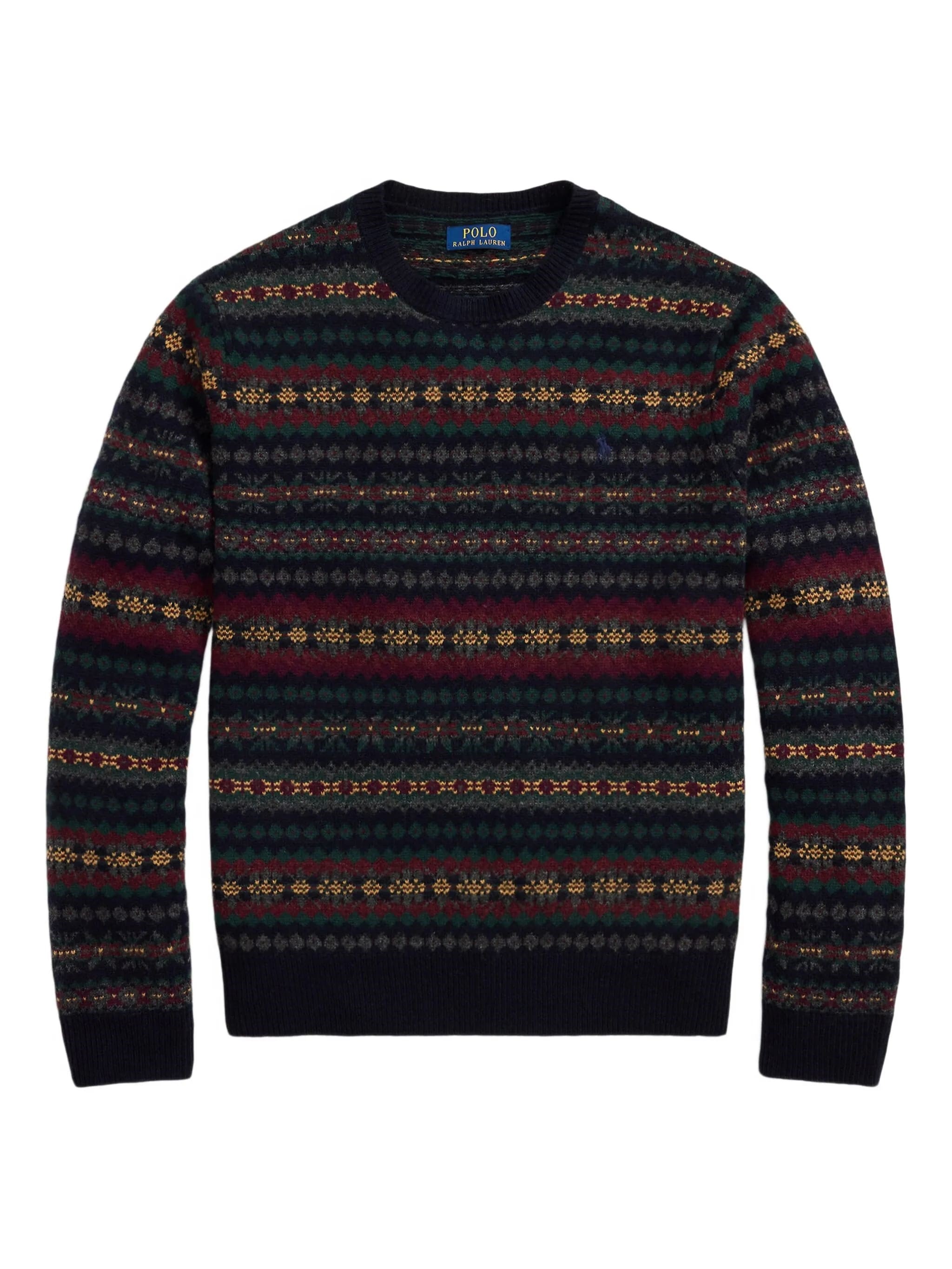 Polo Ralph Lauren Striped Pattern Sweater In Black
