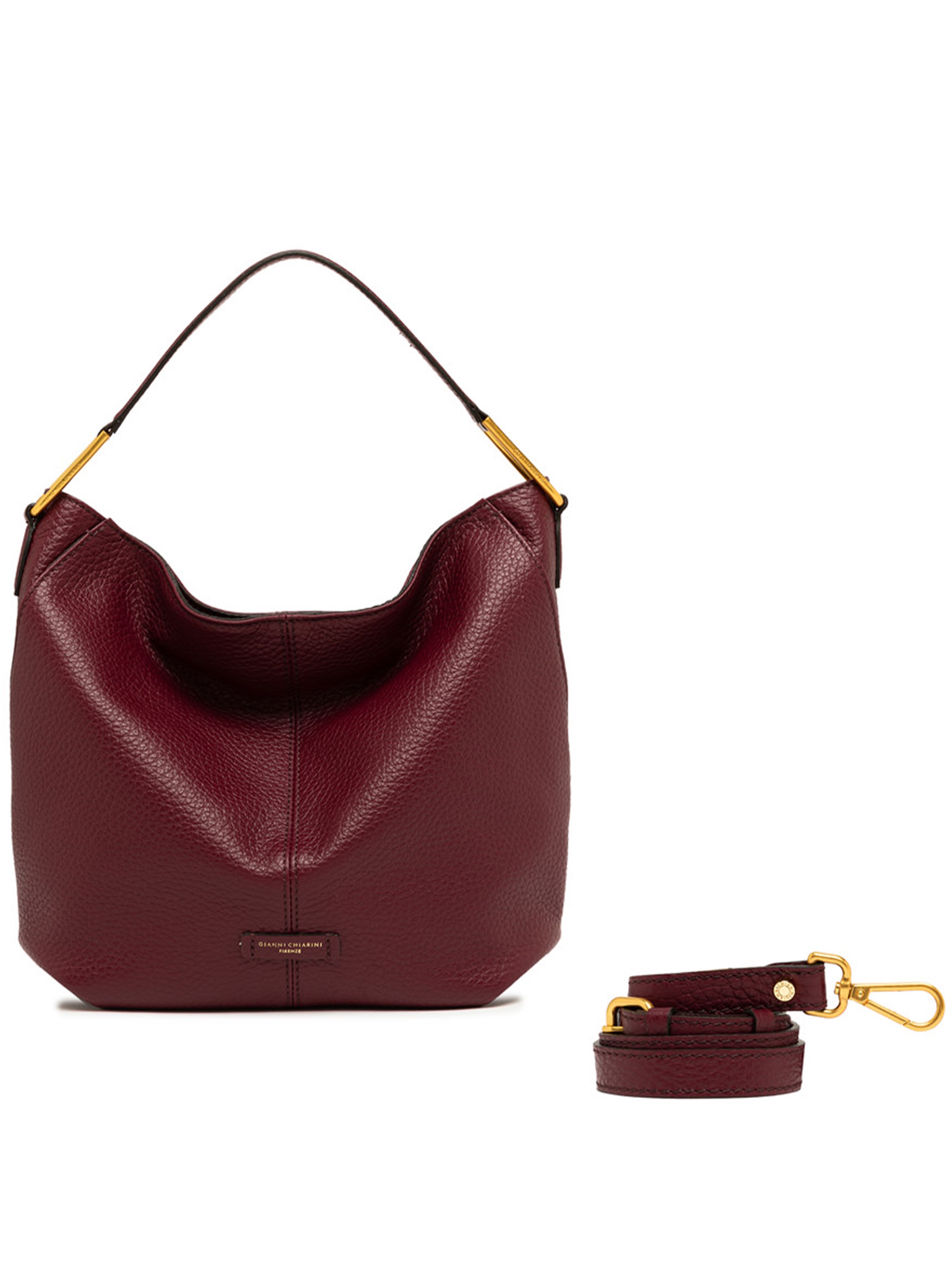 Gianni Chiarini Natasha Textured Leather Shoulder Bag