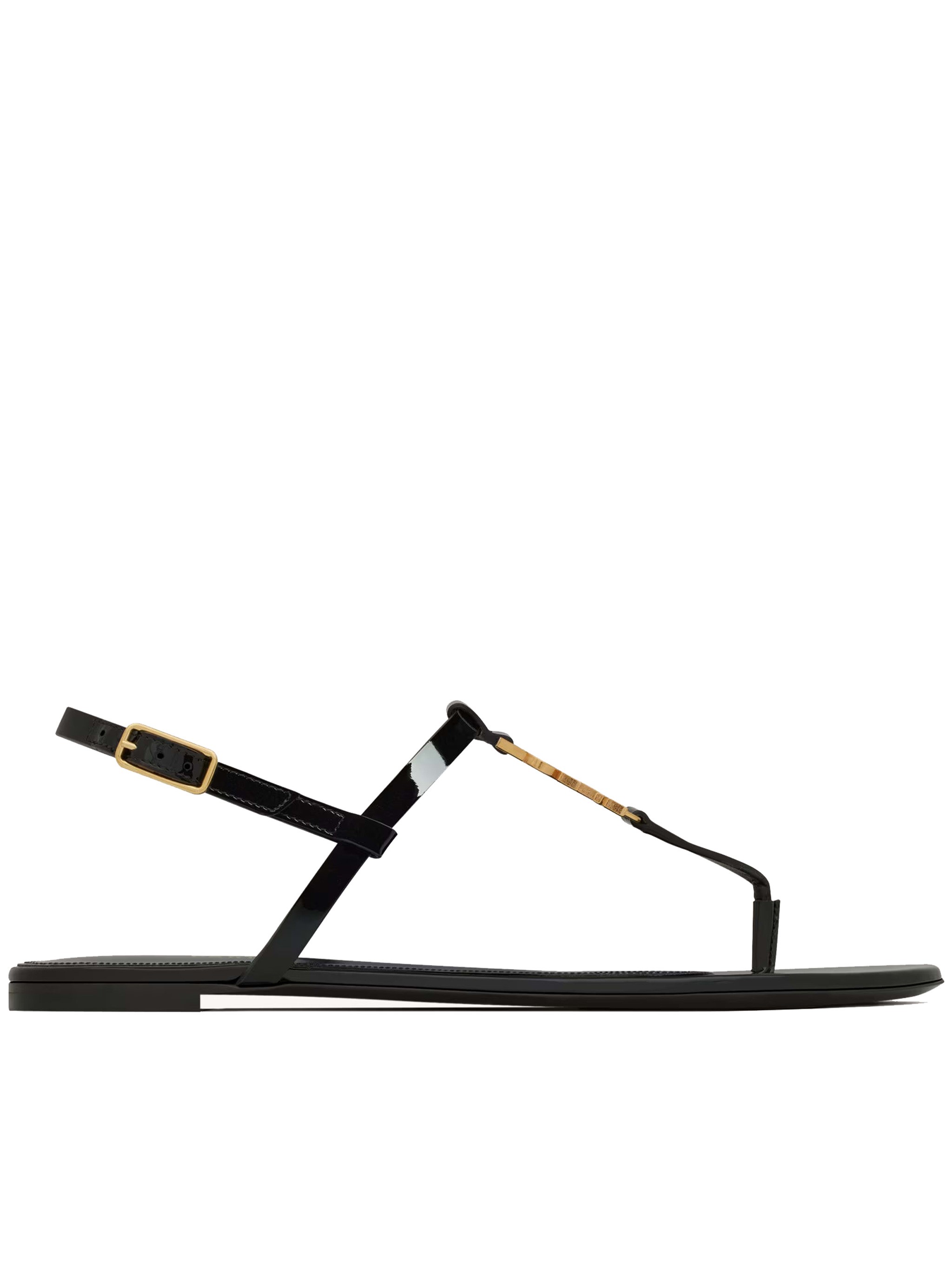 Saint Laurent Cassandra Sandals In Black