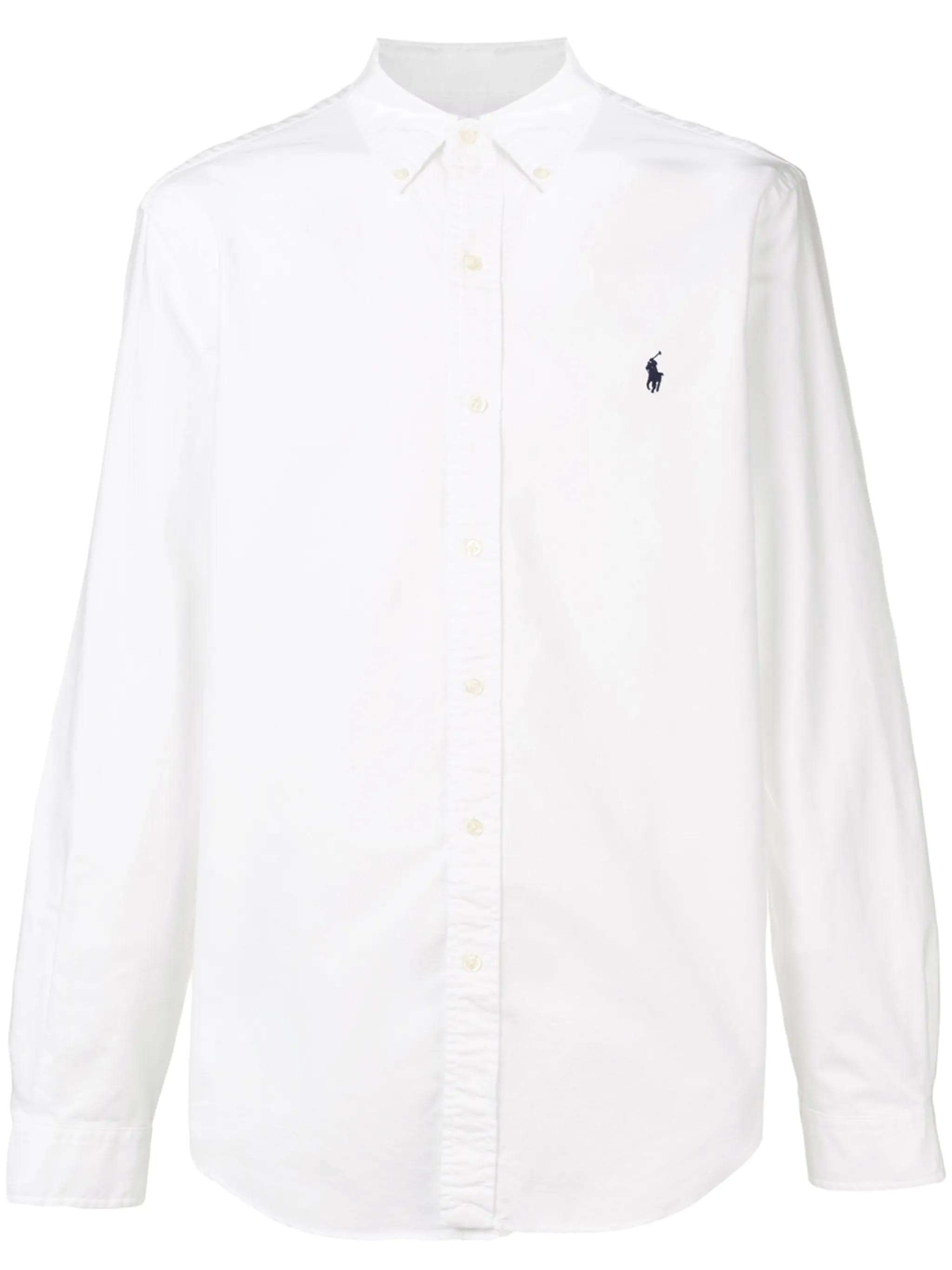 Polo Ralph Lauren Solid White Linen Button-down Shirt In White