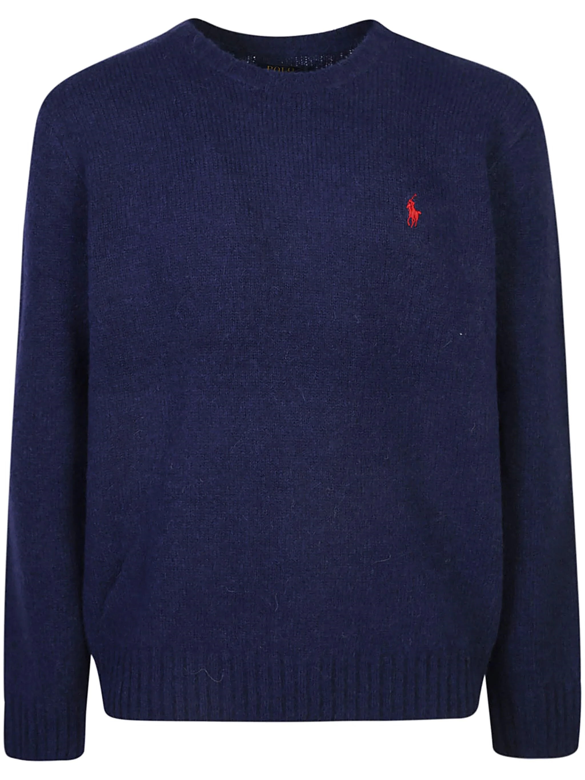 Polo Ralph Lauren Crewneck Sweatshirt With Embroidered Logo Detail In Blue