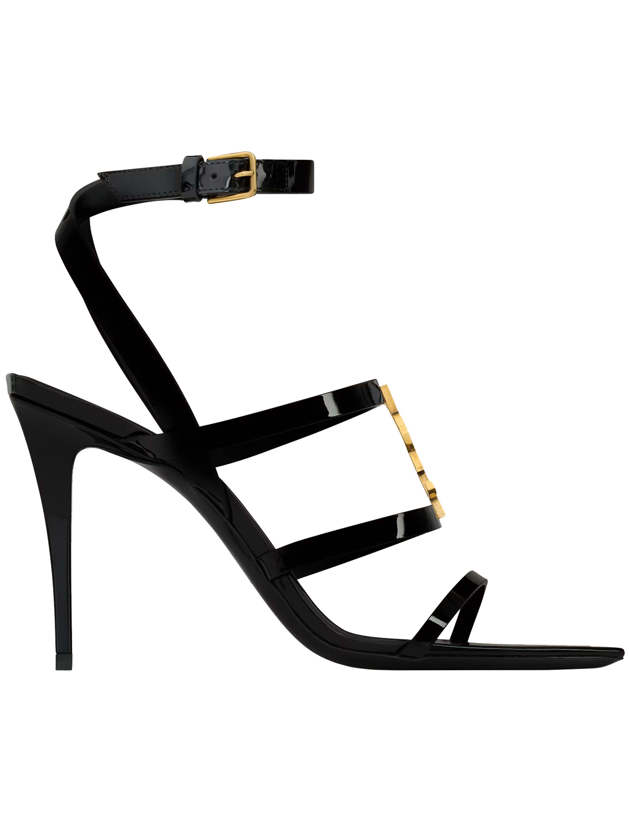 Saint Laurent Cassandra Sandals In Black