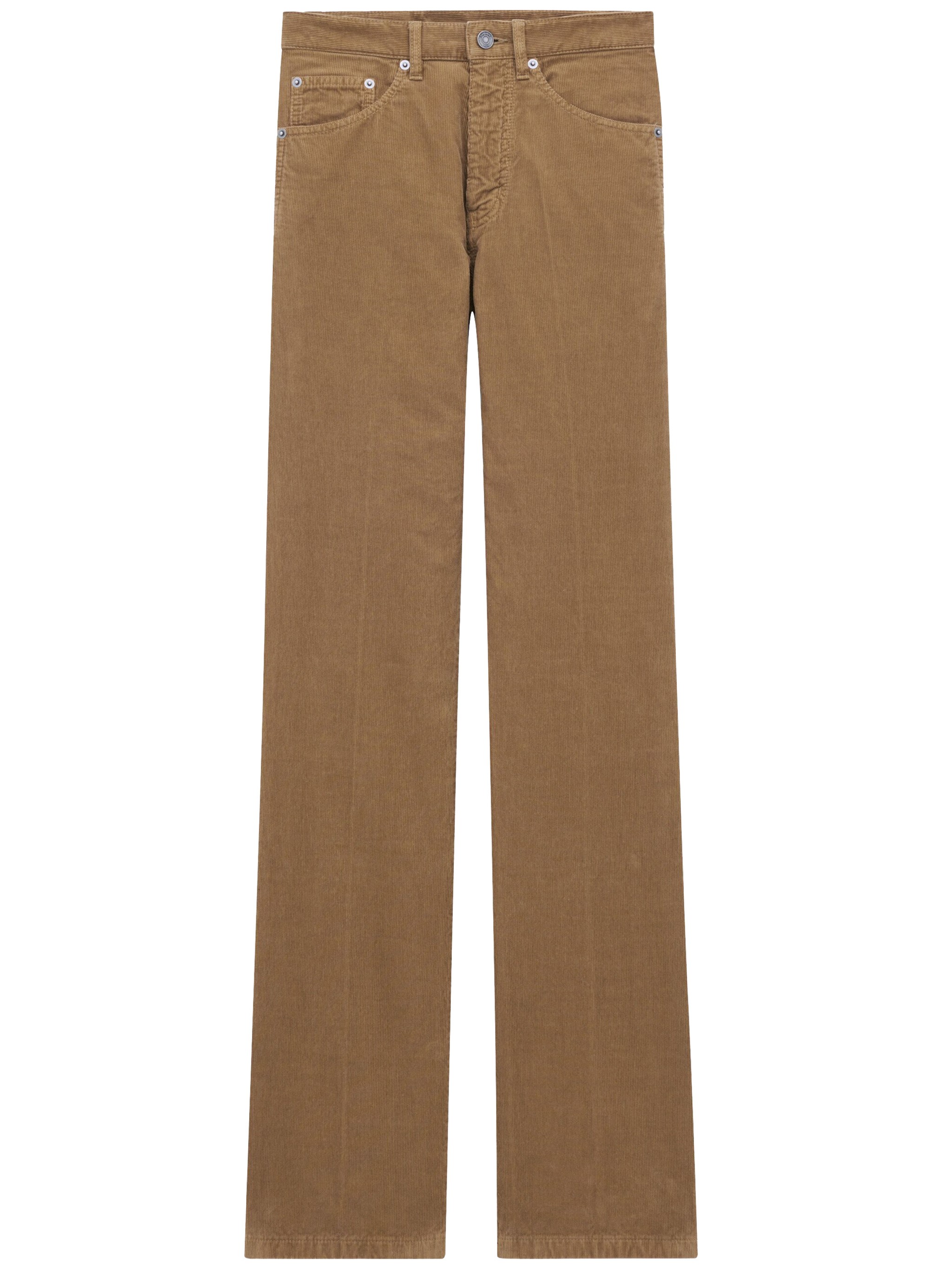 Saint Laurent Clyde Corduroy Trousers In Brown