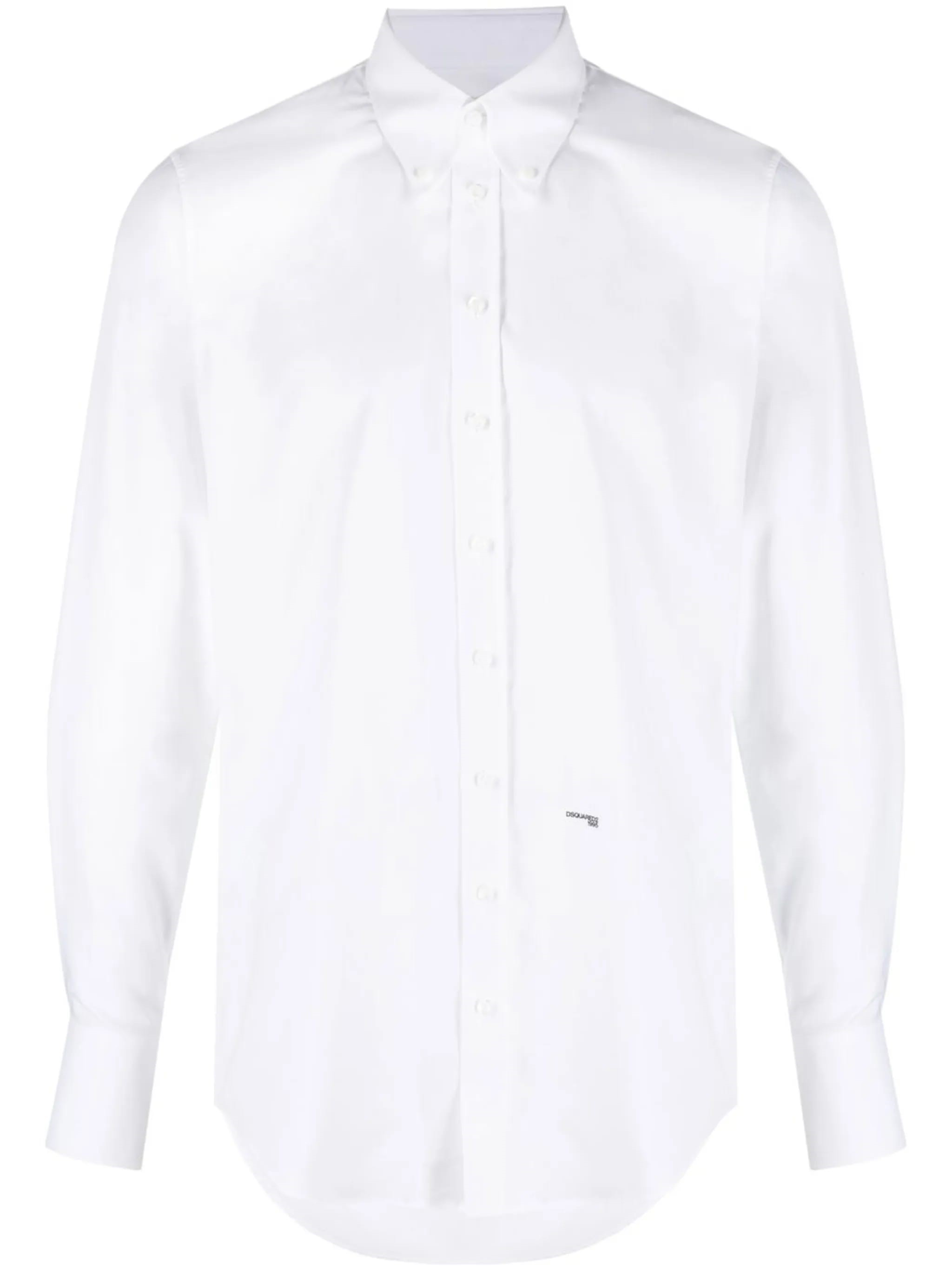 Dsquared2 Easy Slim 70's B Down Shirt In White