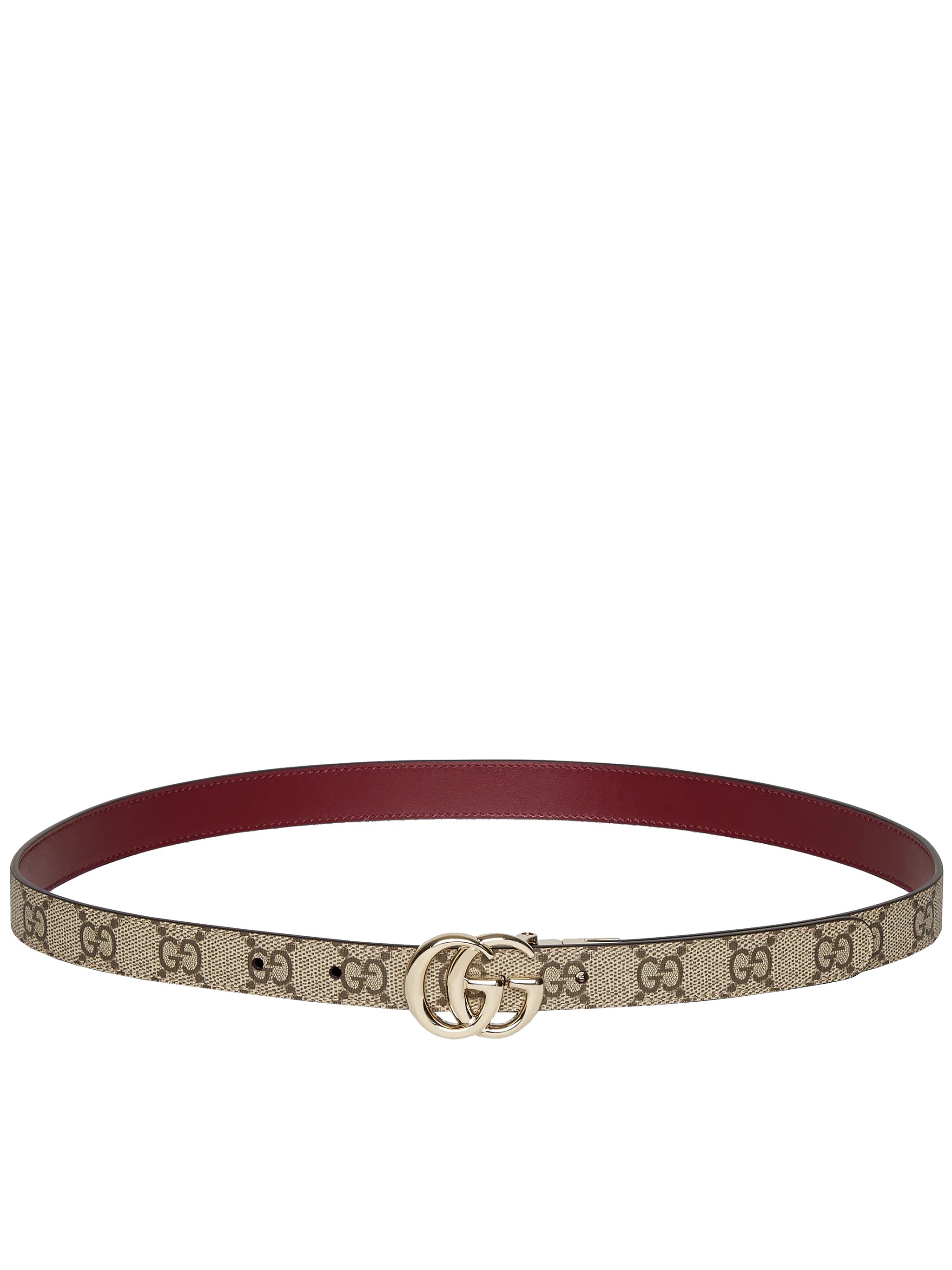 Gucci Gg Marmont Reversible Slim Belt