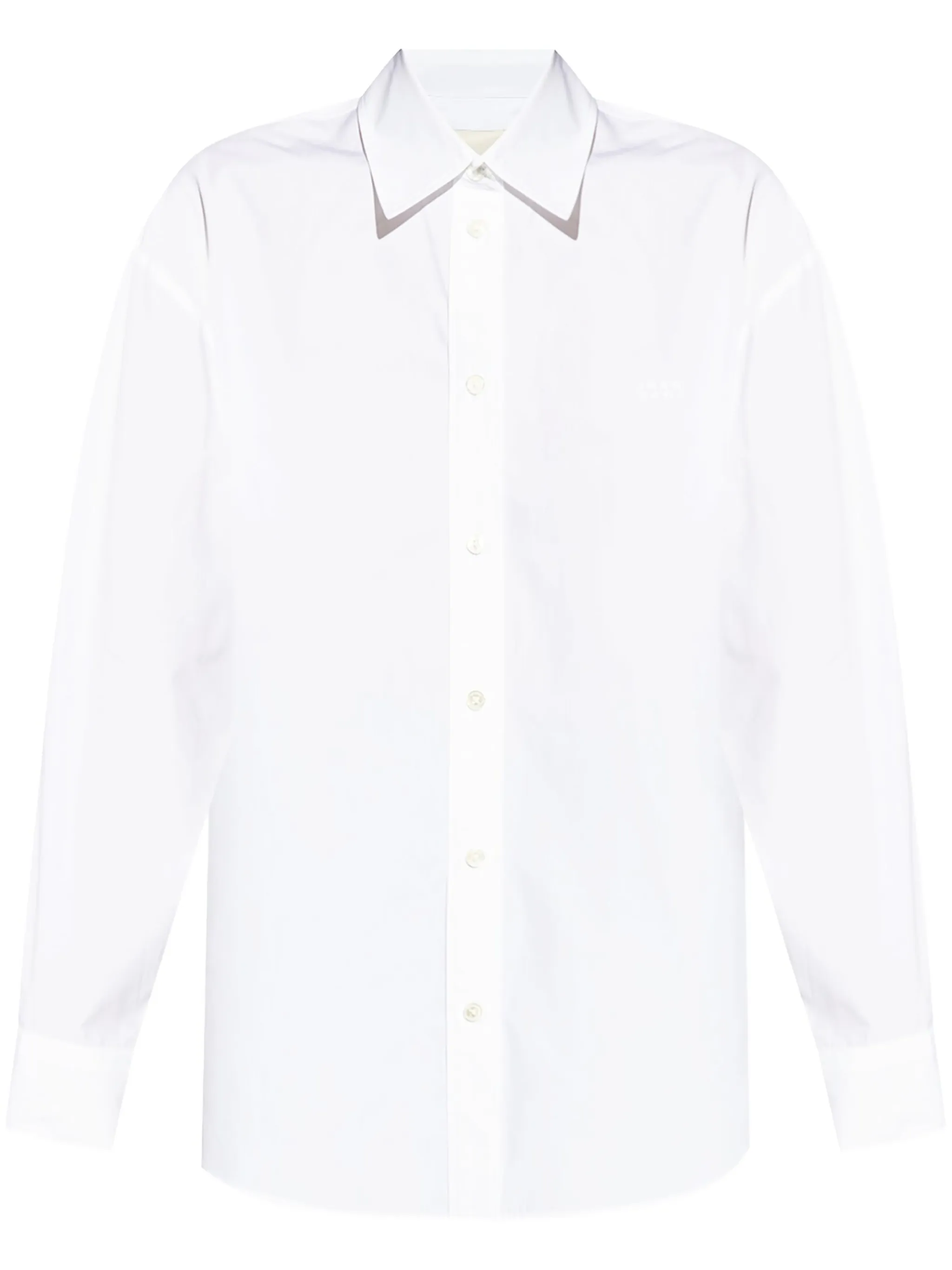 Isabel Marant Popeline Fabriza Shirt With Embroidered Logo In White