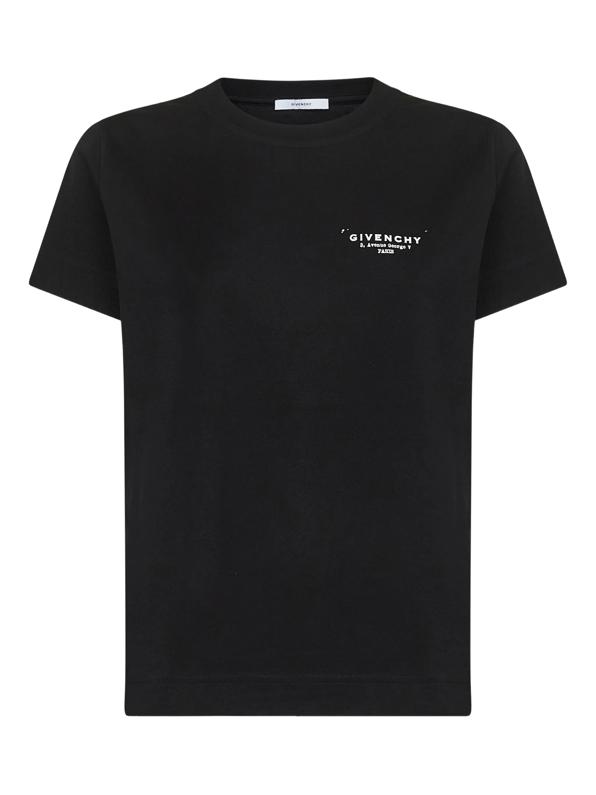 Givenchy Womens Black Logo-print Cotton-jersey T-shirt In Black