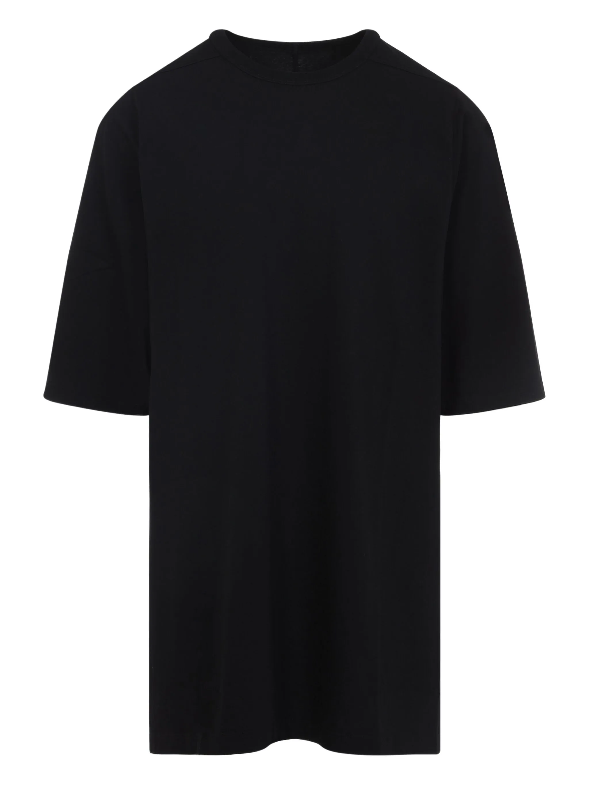 Rick Owens Relaxed Fit Oversized T-shirt With Classic Crew Neckline In Black