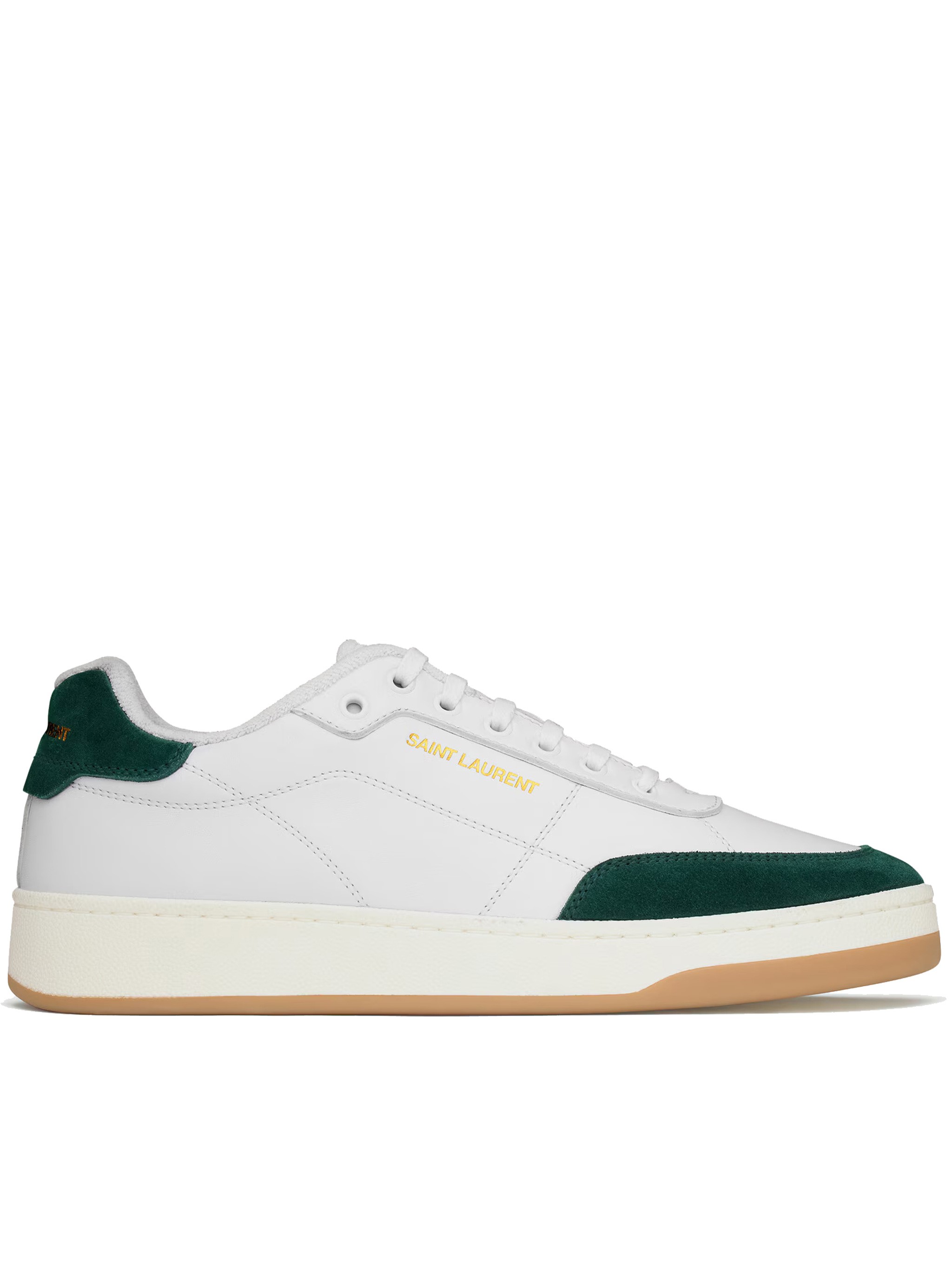 Saint Laurent Sl61 Sneakers In Smooth Leather In White