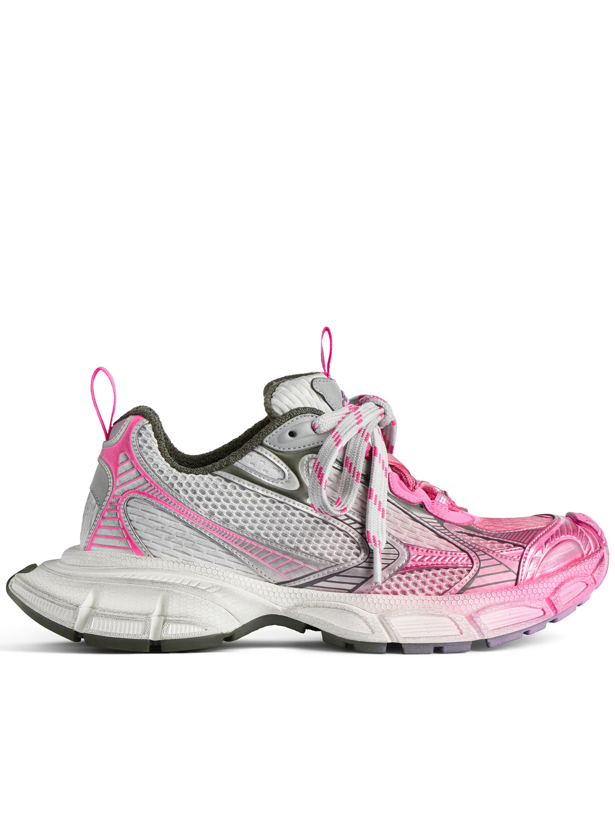 Balenciaga Mesh-panelled Sneakers In Size 3xl In Multi