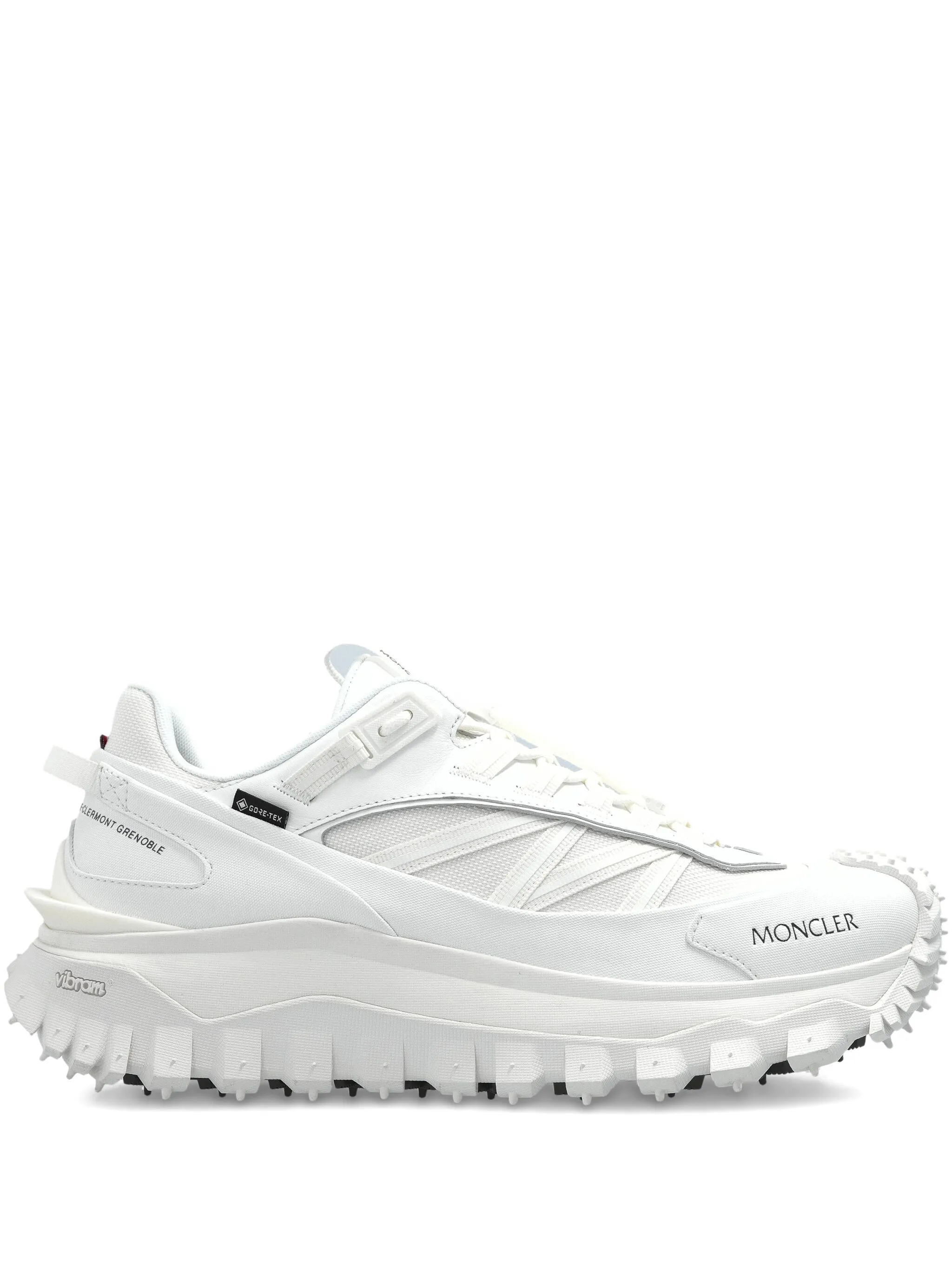 Moncler White Fabric Trailgrip Gtx Sneakers In White