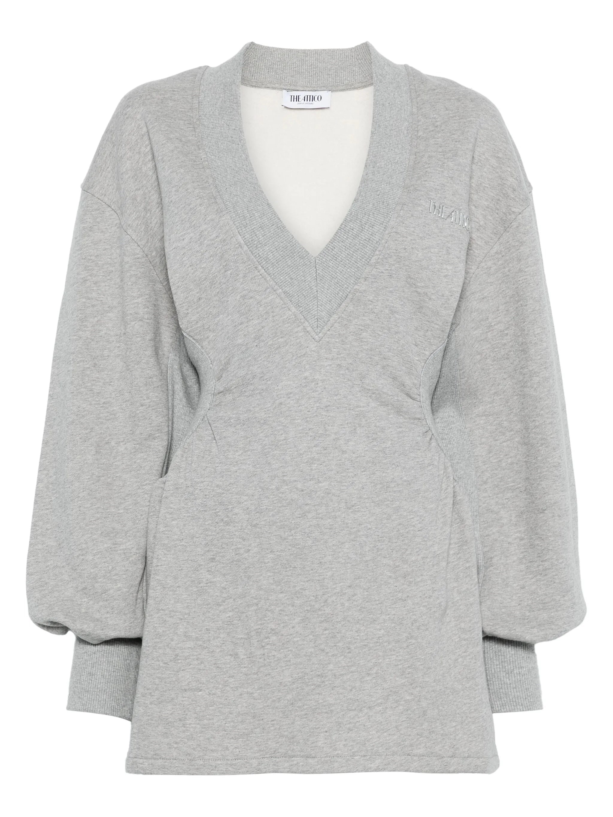 Attico Mini Dress In Gray