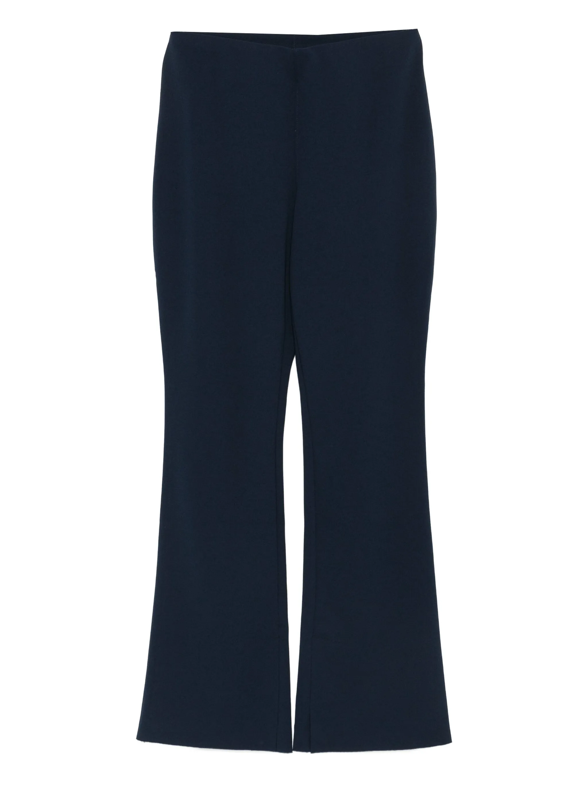 Calvin Klein Stretch Crepe Straight Pant In Blue