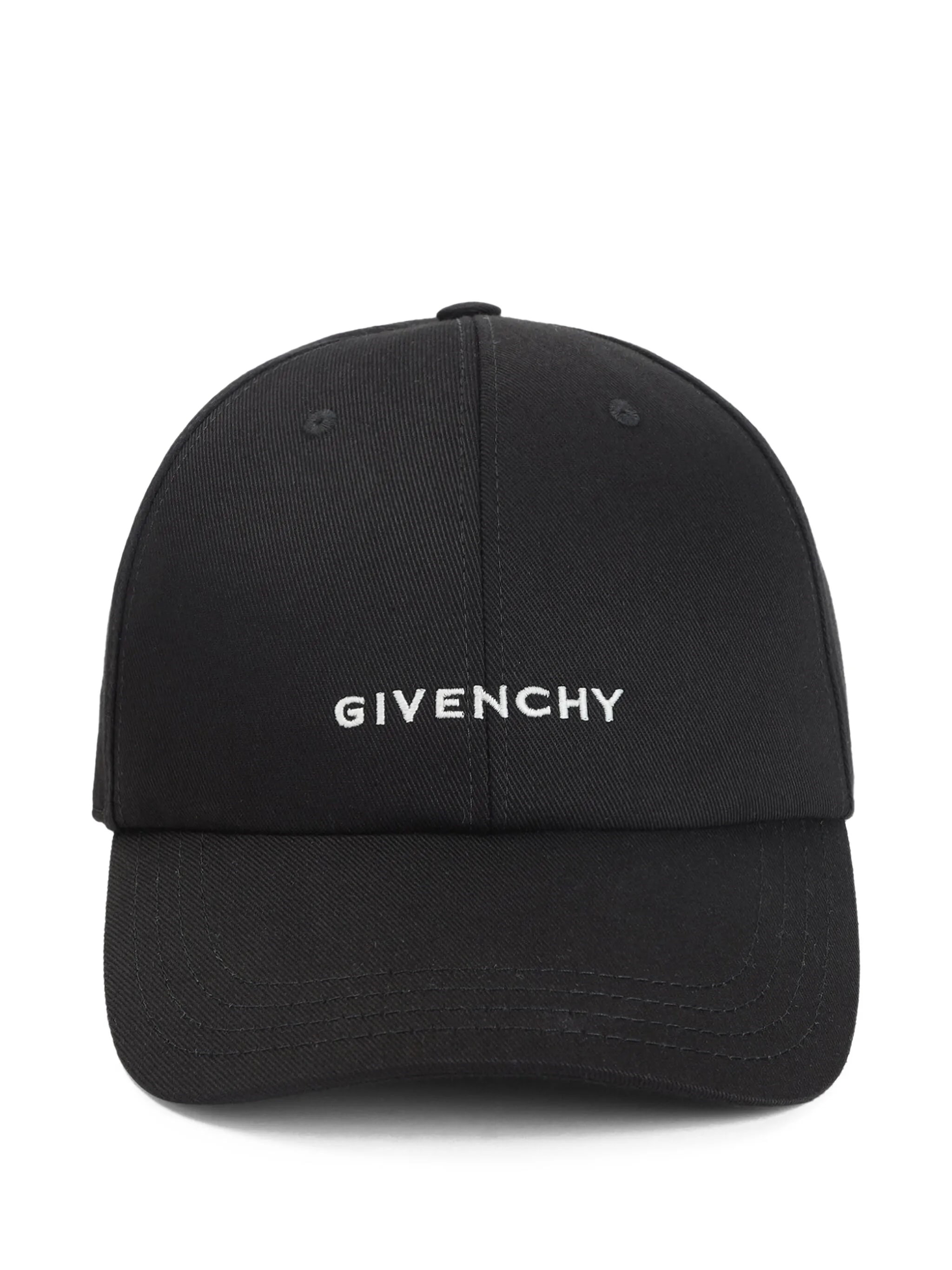 Givenchy Logo Embroidered Baseball Cap In Black