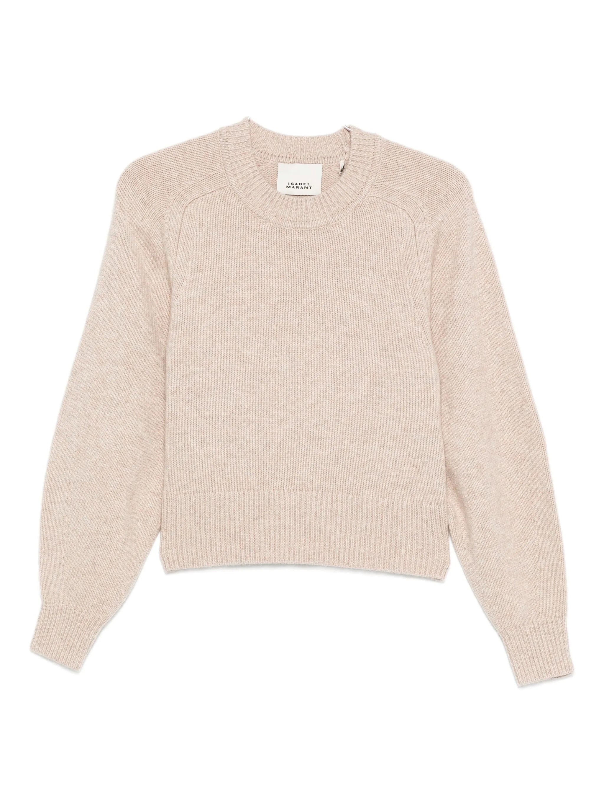 Isabel Marant Sand Wool Blend Leandra Sweater In Neutral