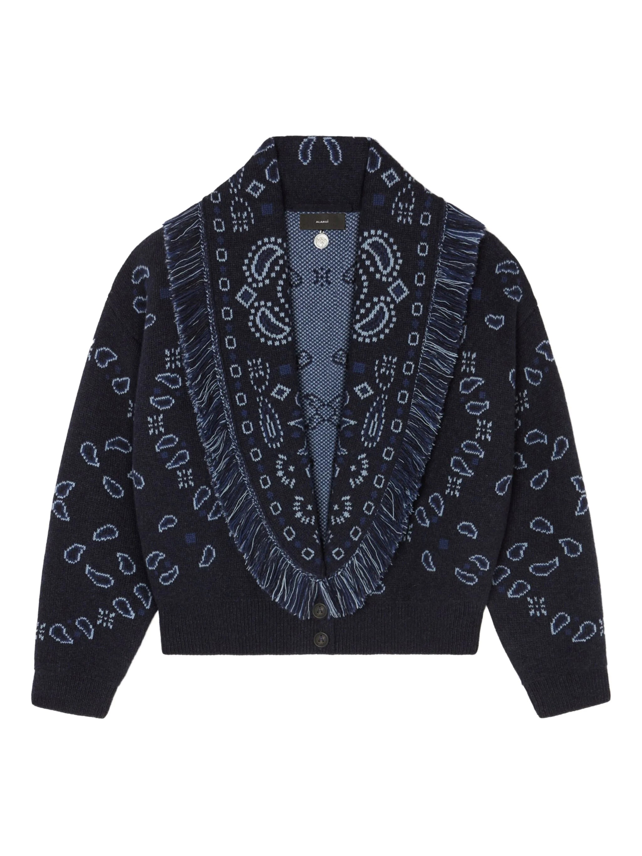 Alanui Cardi Bomber Bandana Jacquard In Blue