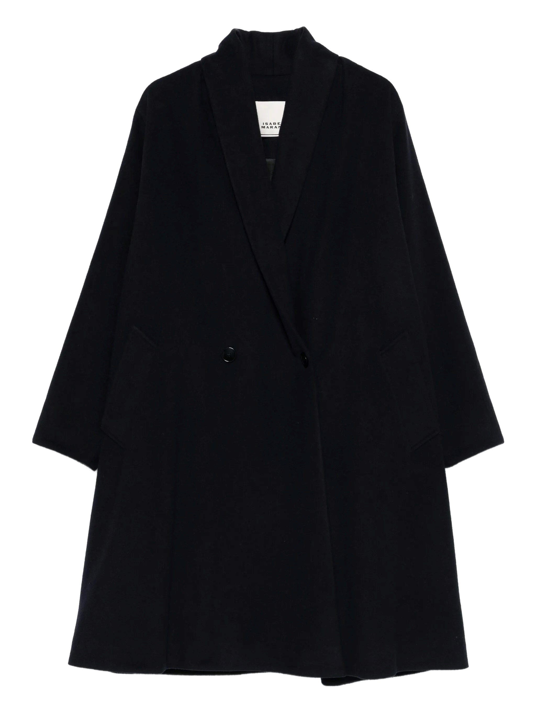 Isabel Marant Women Elise Wool Double-breasted Coat In Black