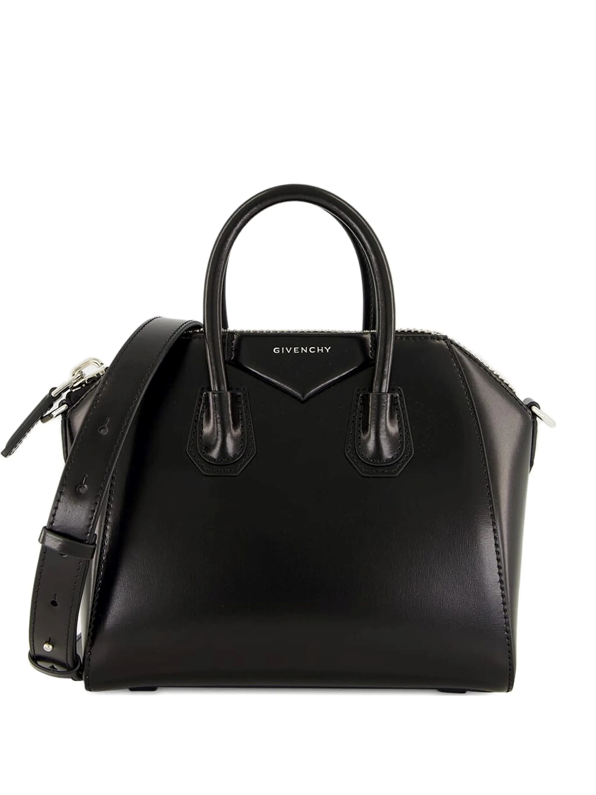 Givenchy Mini Antigona Box Leather Tote Bag With Two-way Carrying Option