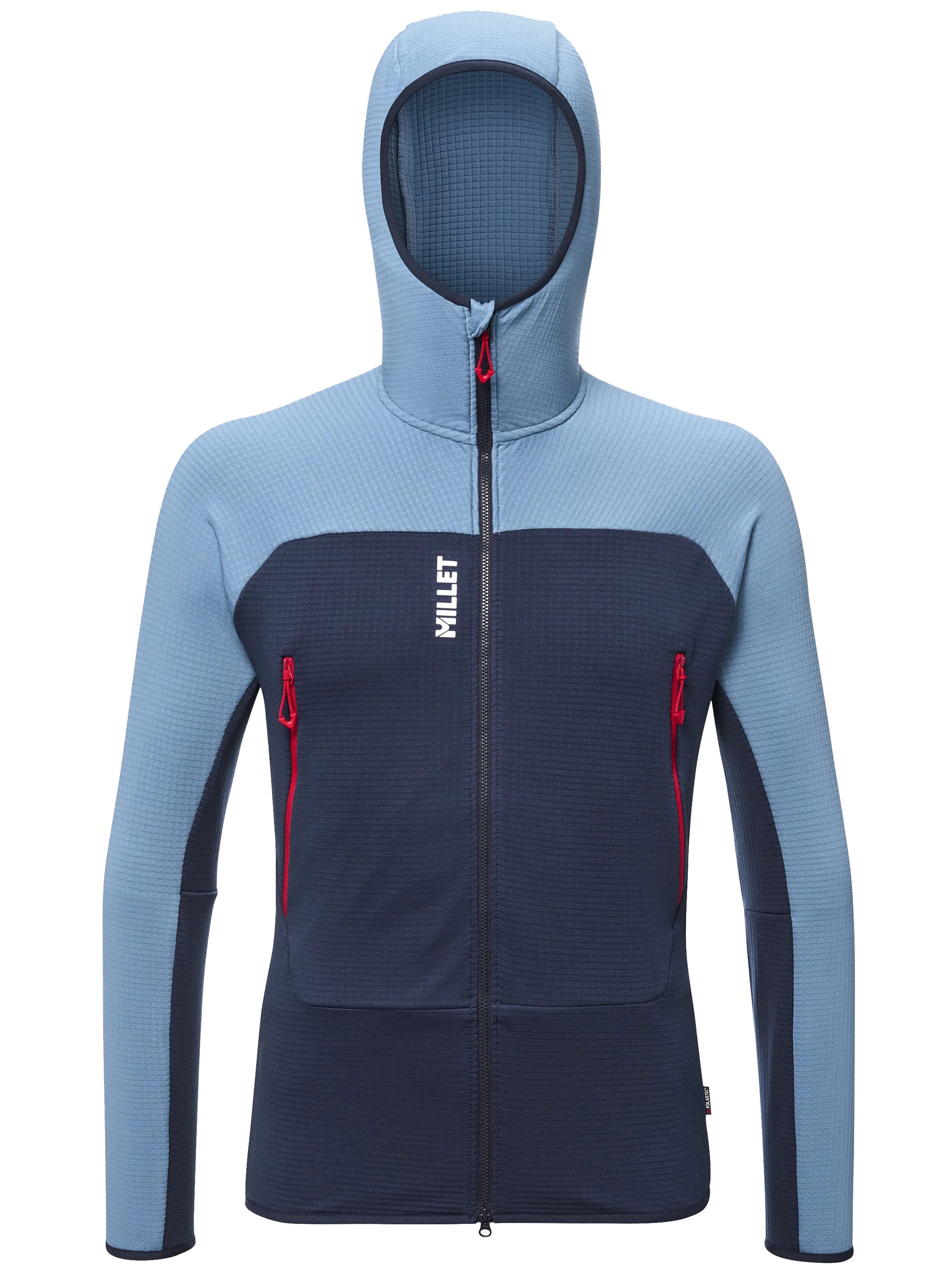 Millet Fusion Grid Hoodie In Blue