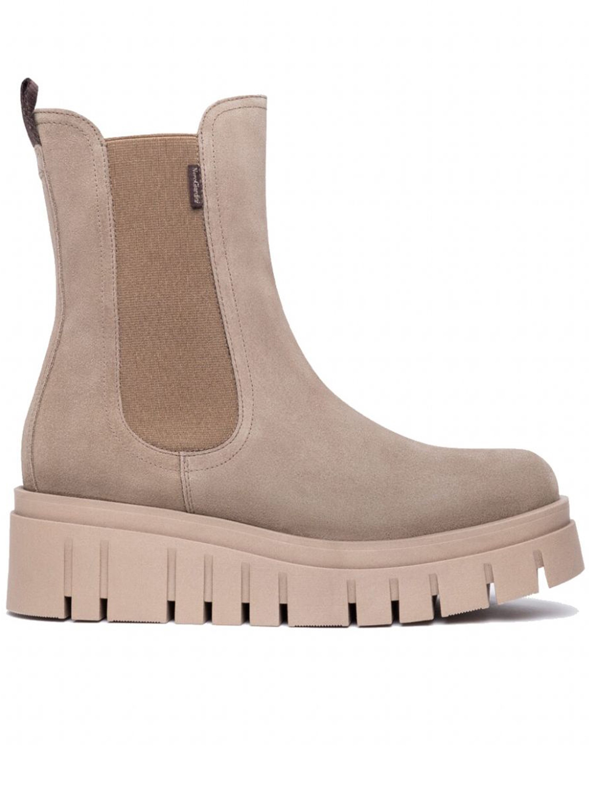Nero Giardini Platform Chelsea Boots In Gold
